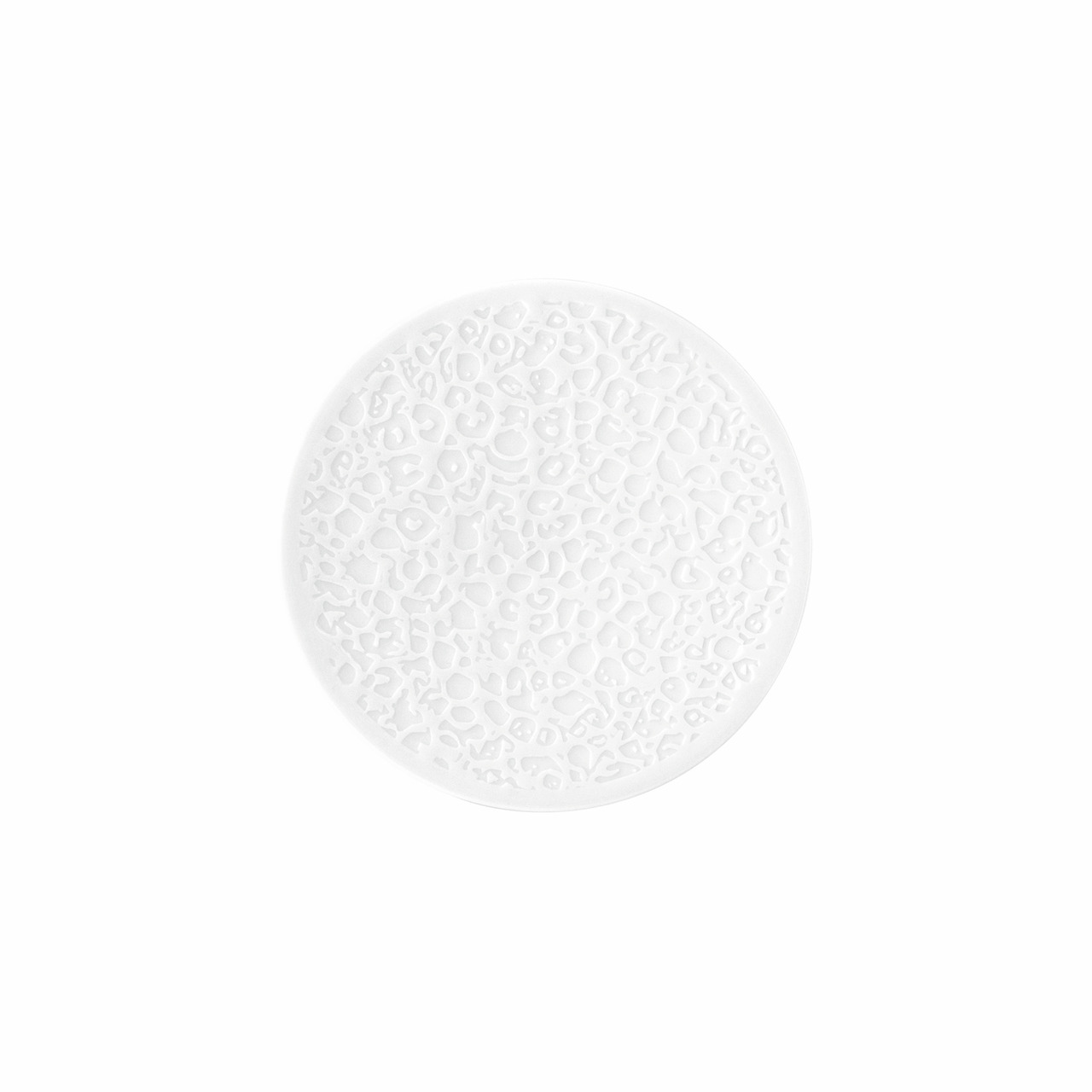 Nori, Servierpodest ø 156 mm Relief weiß