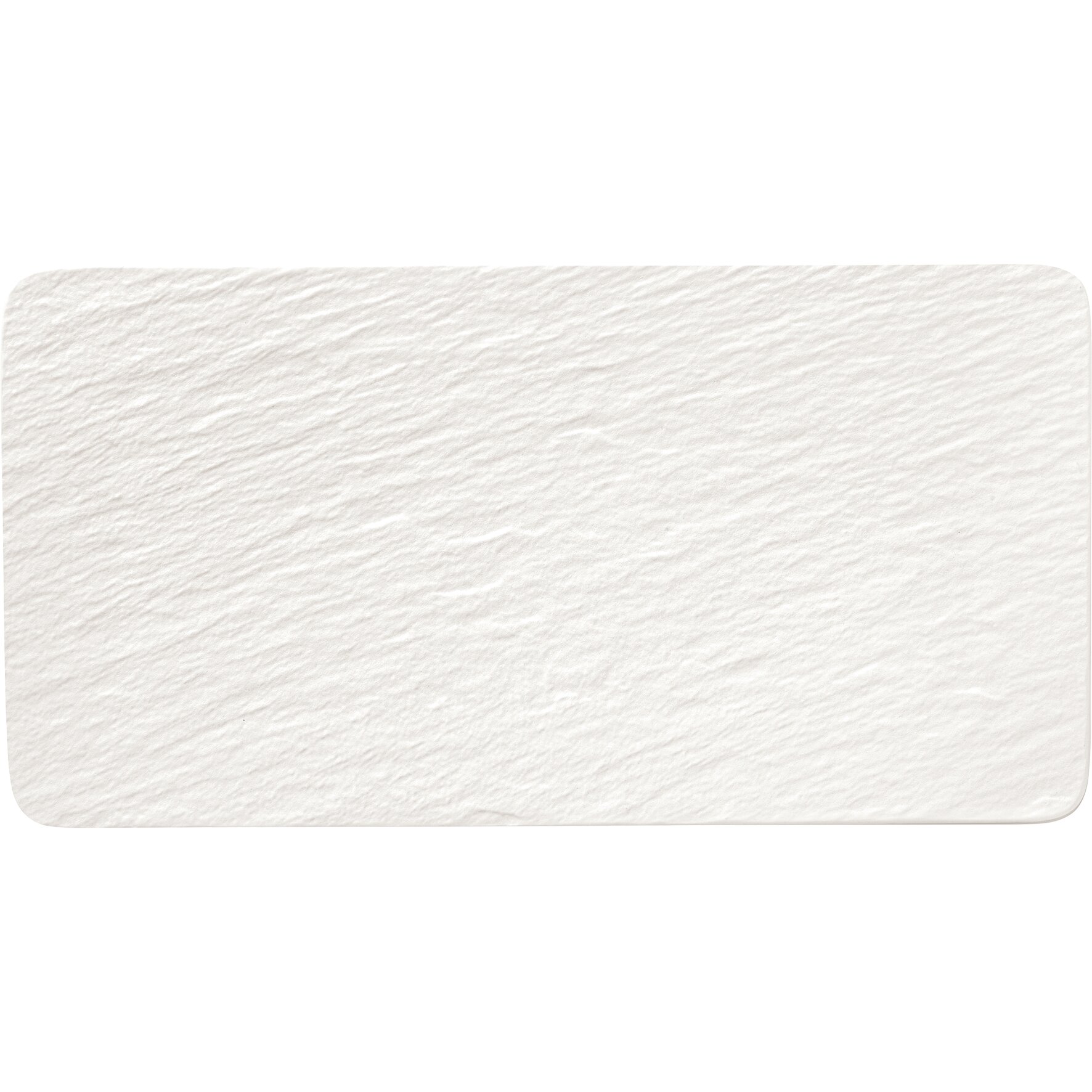 The Rock White Glacier, Platte rechteckig 350 x 180 mm weiß
