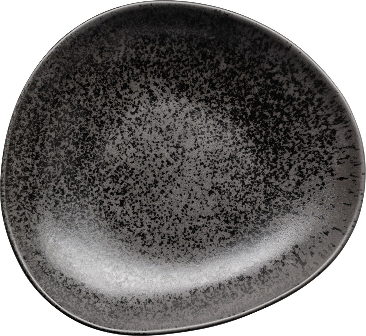 Ebony, Teller tief 245 x 230 mm schwarz