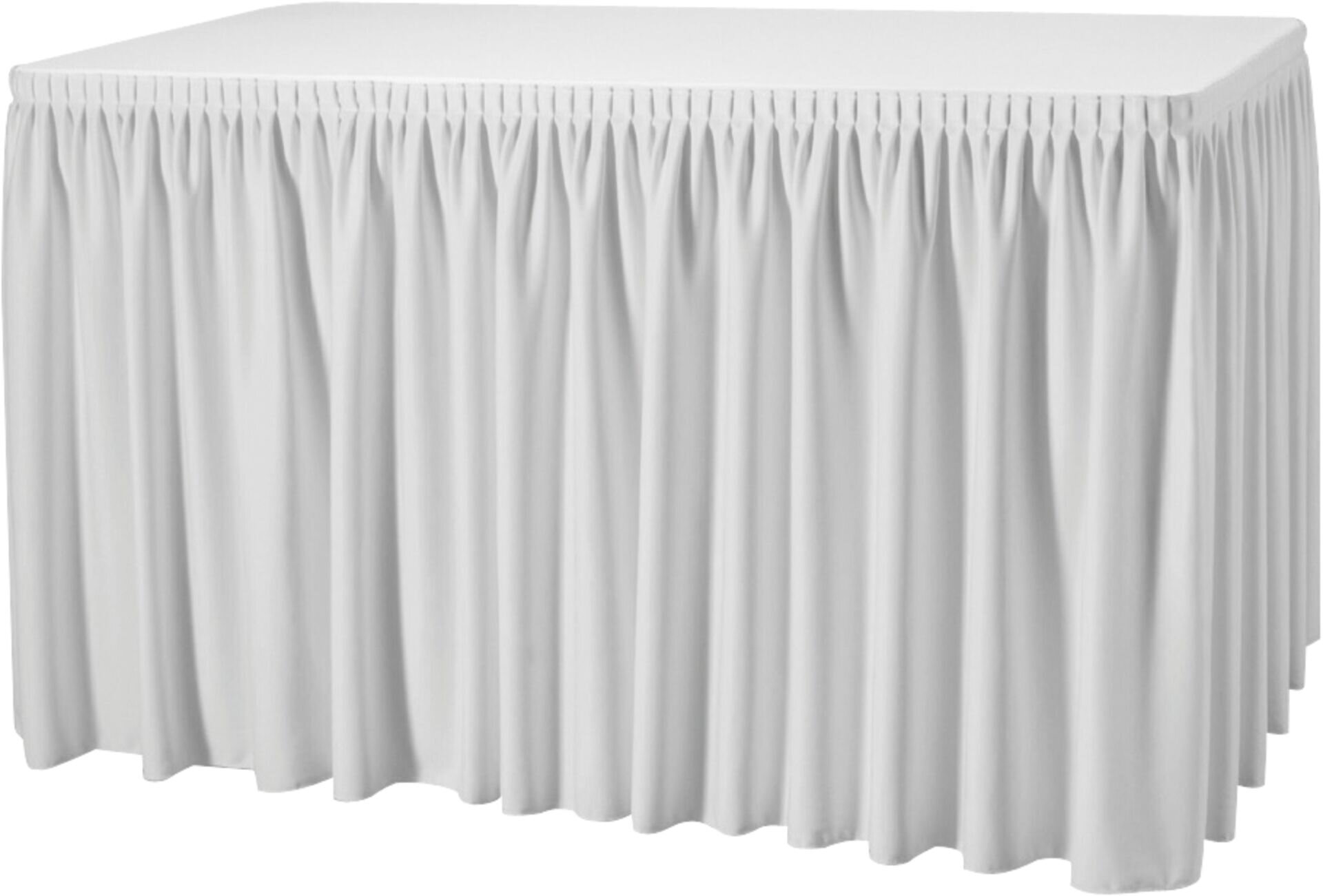Skirting mit Plisseefalte "Excaliber" 410cm weiß