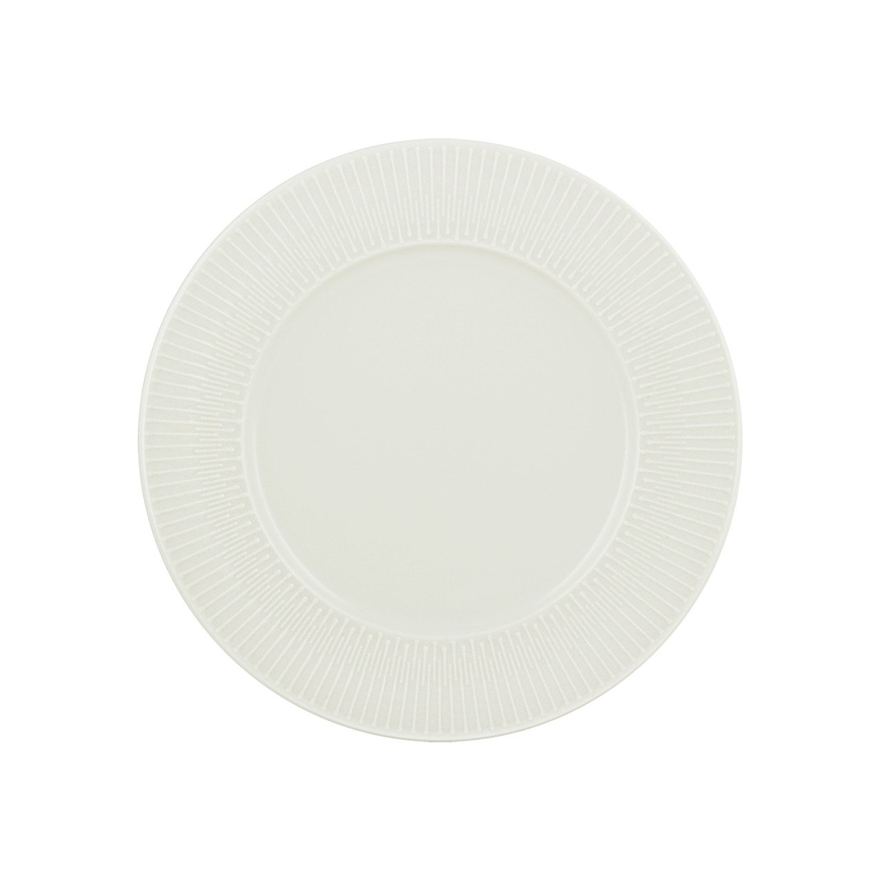 Delight Vibes, Teller flach rund Fahne Relief ø 233 mm weiß