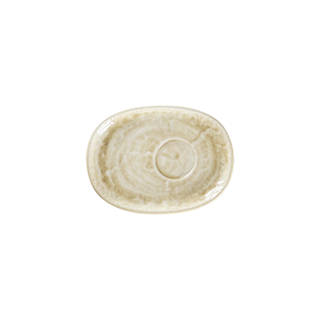 Krush, Untertasse oval 190 x 140 mm Vanilla beige