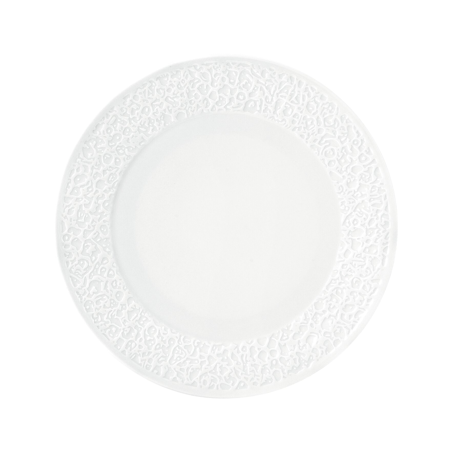 Nori, Teller flach mit Relief ø 216 mm weiß