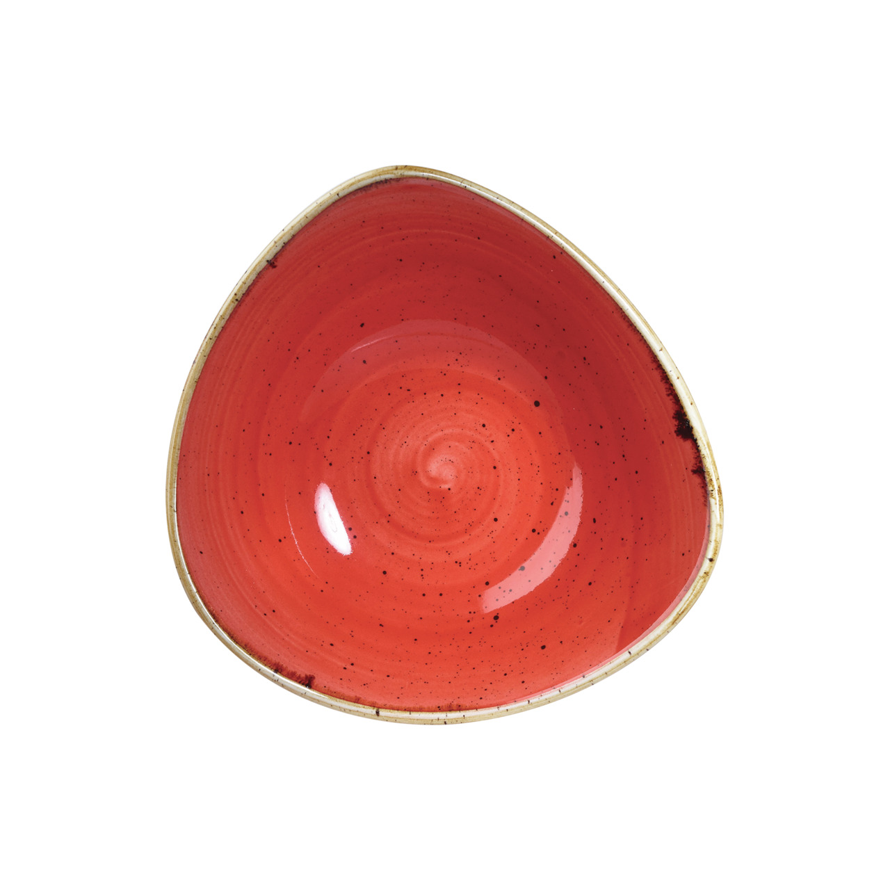 Stonecast, Bowl Lotus dreieckig ø 235 mm / 0,60 l Berry Red