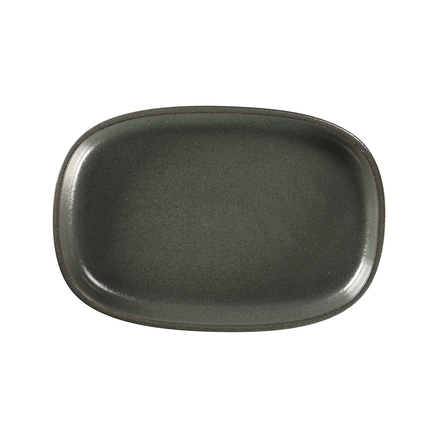 Ease, Platte oval tief 300 x 204 mm / 1,50 l caldera green