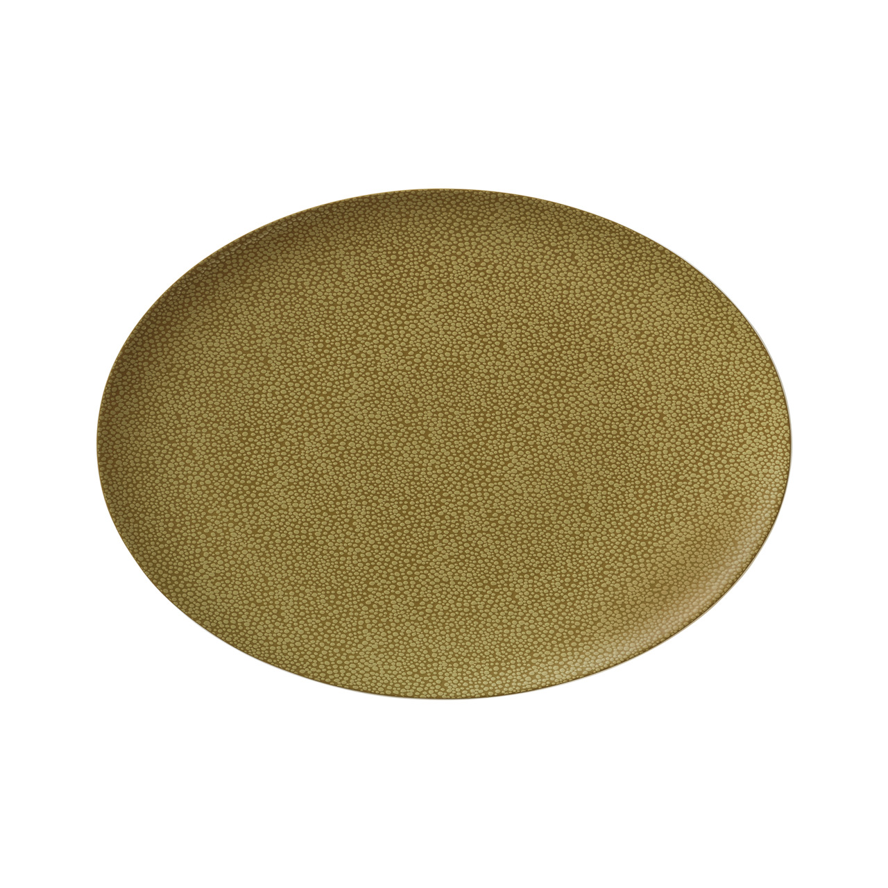 Pearls, Coupplatte oval 330 x 240 mm olive