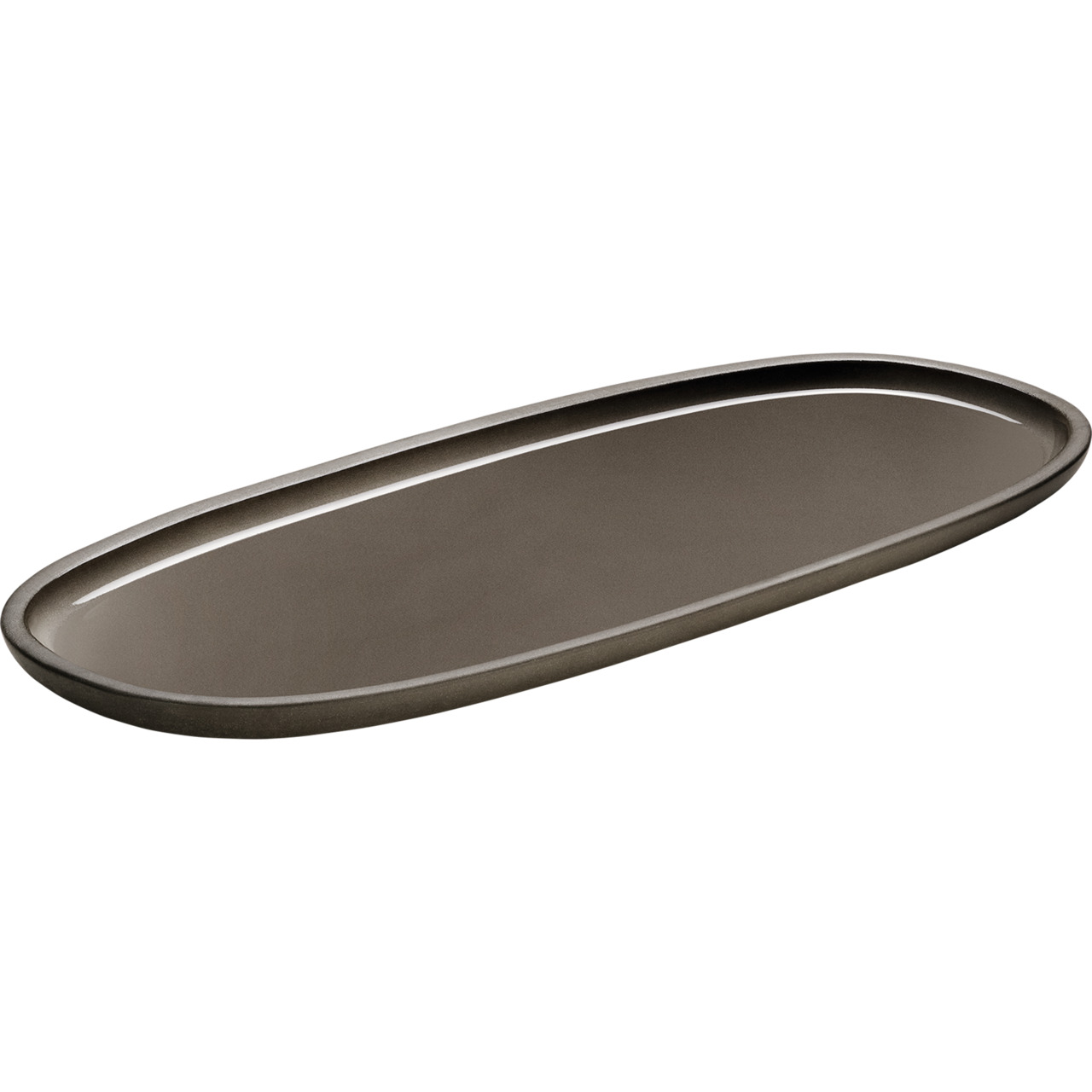 ReNew, Platte oval 350 x 150 mm taupe