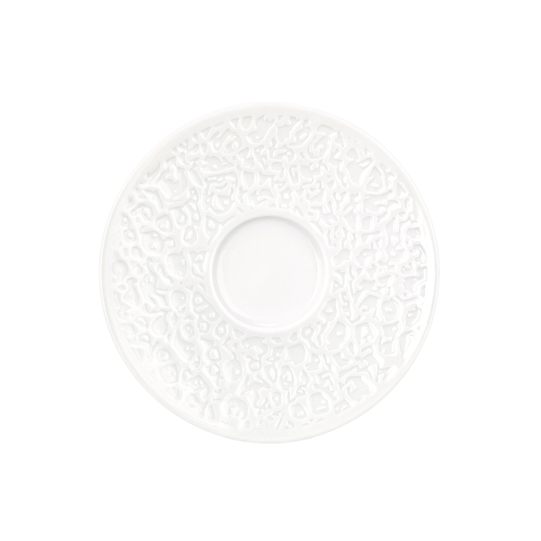 Nori, Kombi-Untertasse mit Relief ø 136 mm weiß