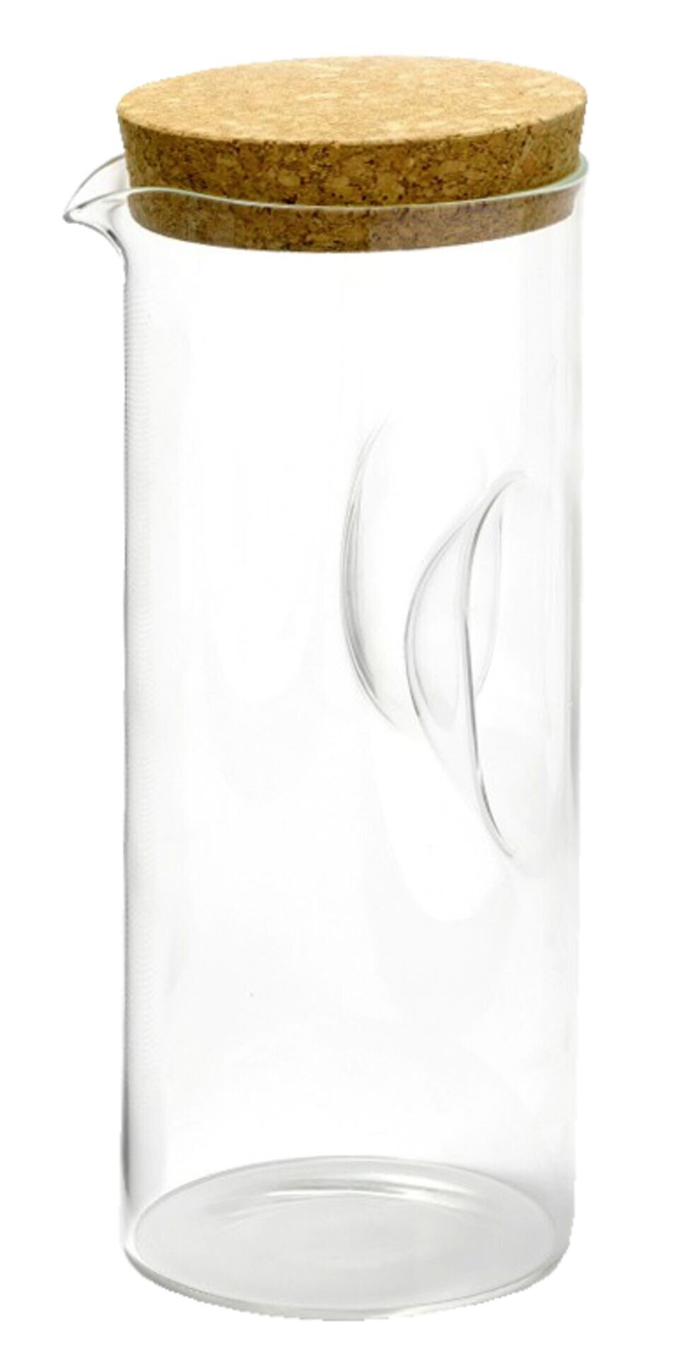 Glaskrug mit Korkdeckel 1,8L