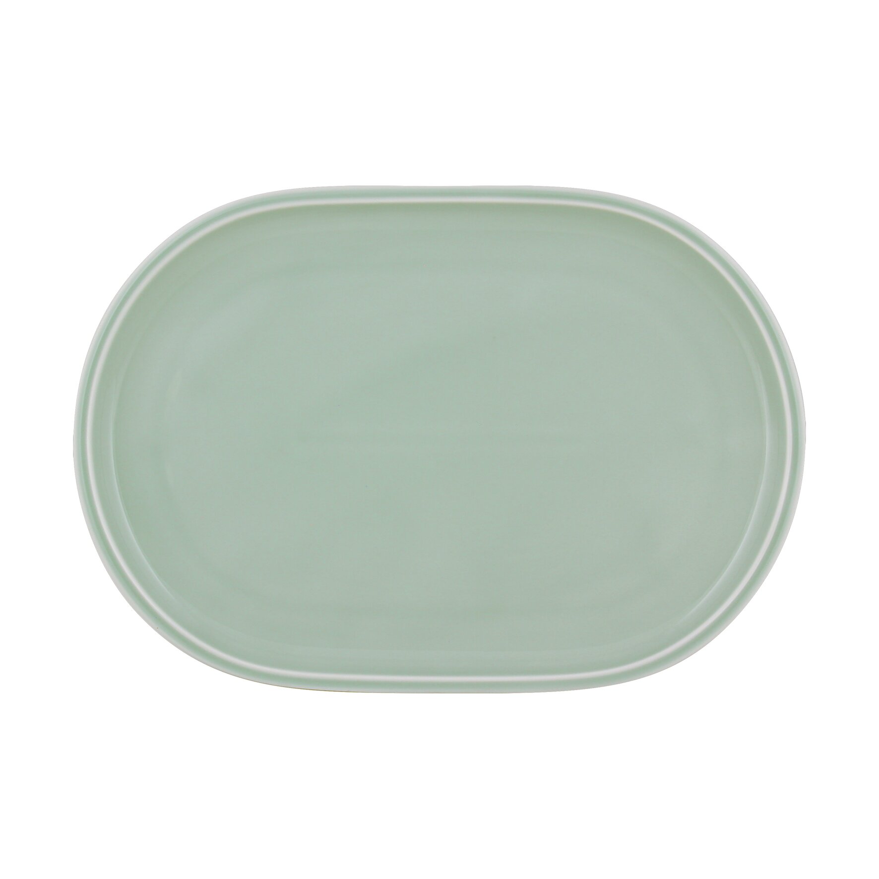 Shiro Glaze Frost, Coupplatte oval 300 x 194 mm
