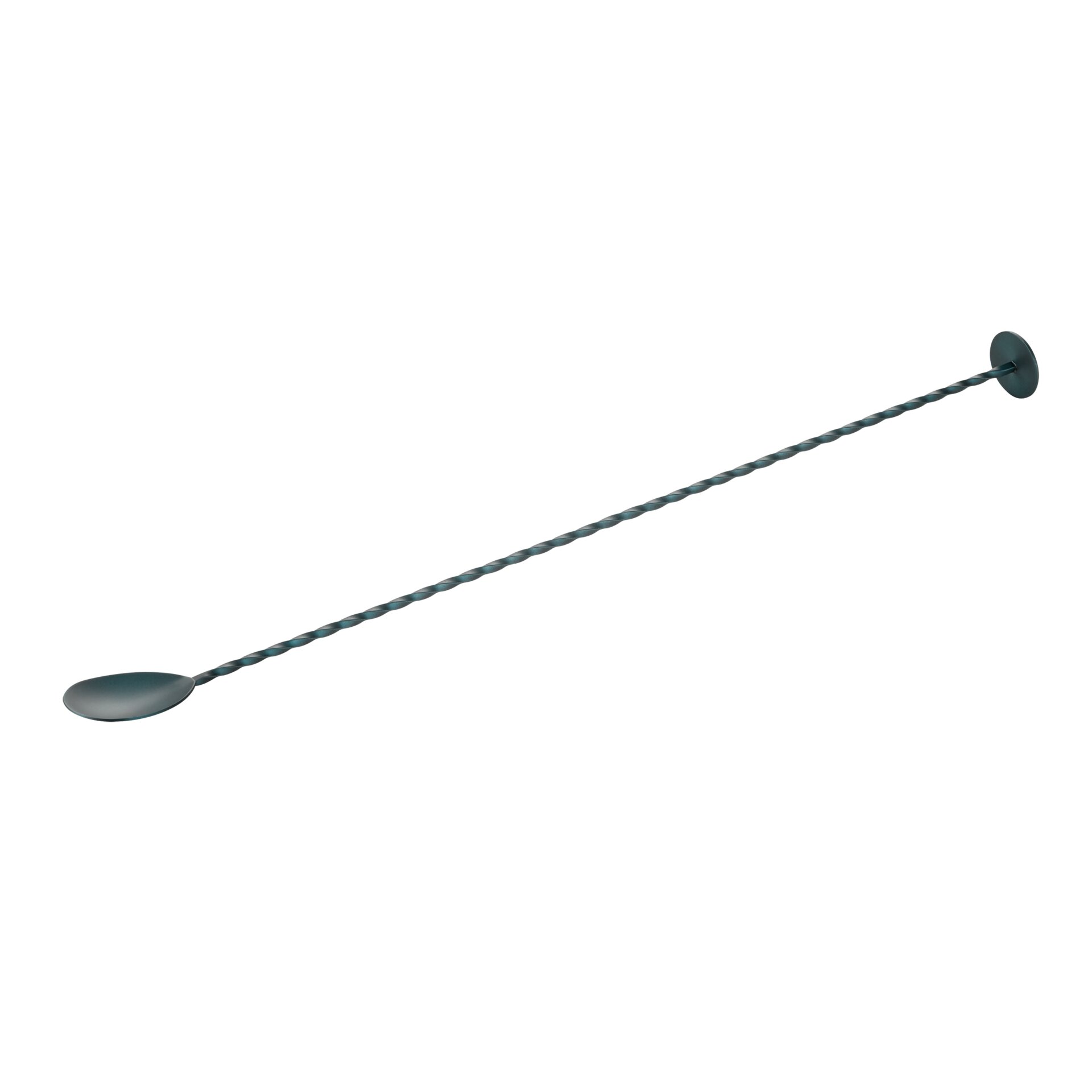 Barlöffel Twisted mit Stößelende 400 mm blau matt