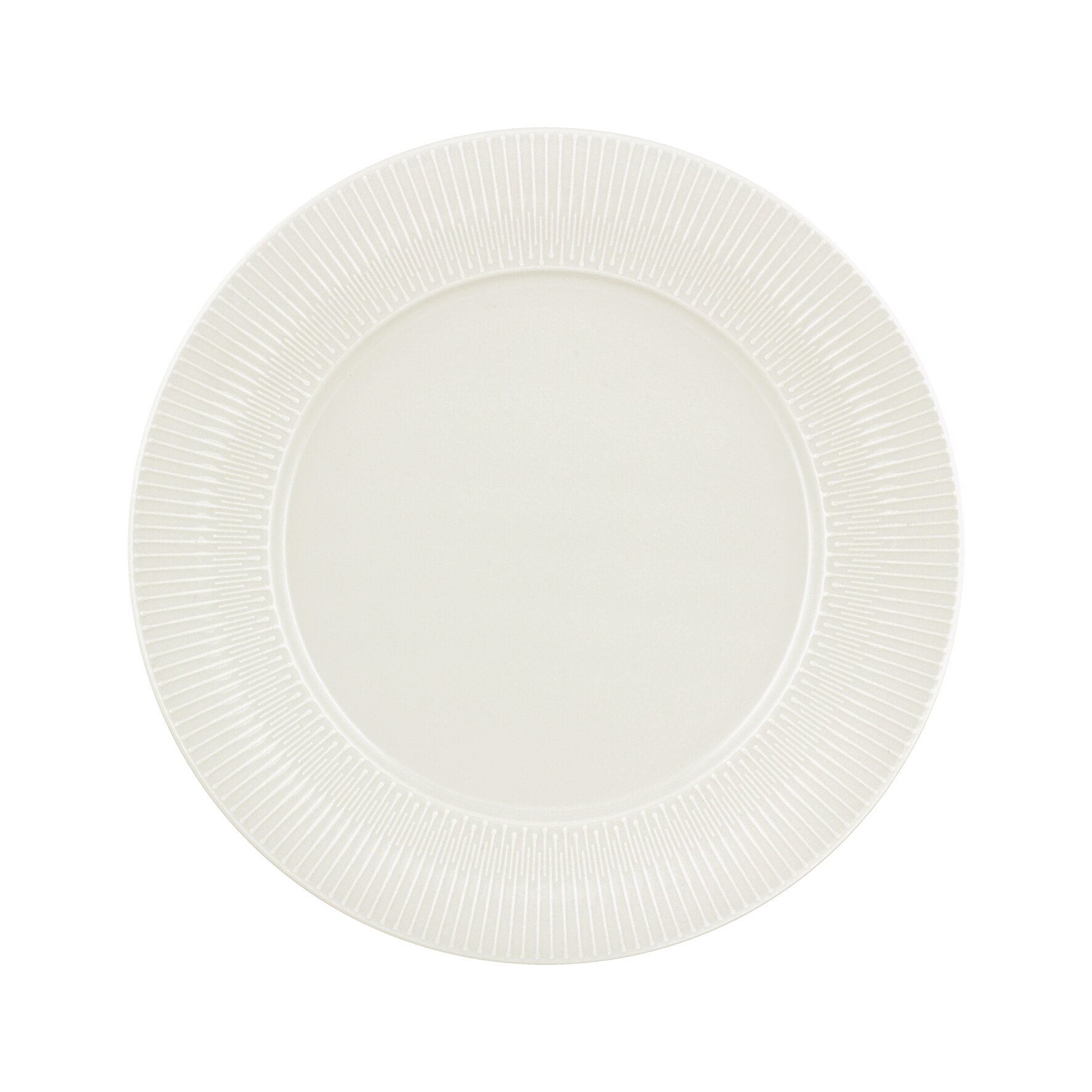 Delight Vibes, Teller flach rund Fahne Relief ø 260 mm weiß
