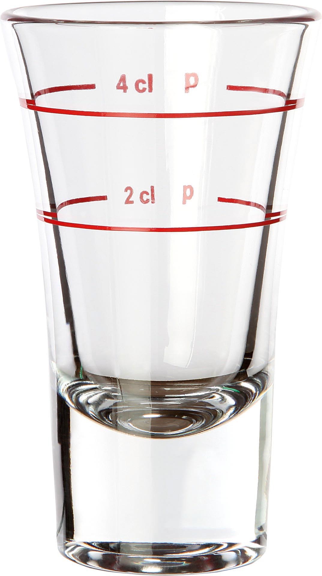 Schnapsglas 2 cl + 4 cl