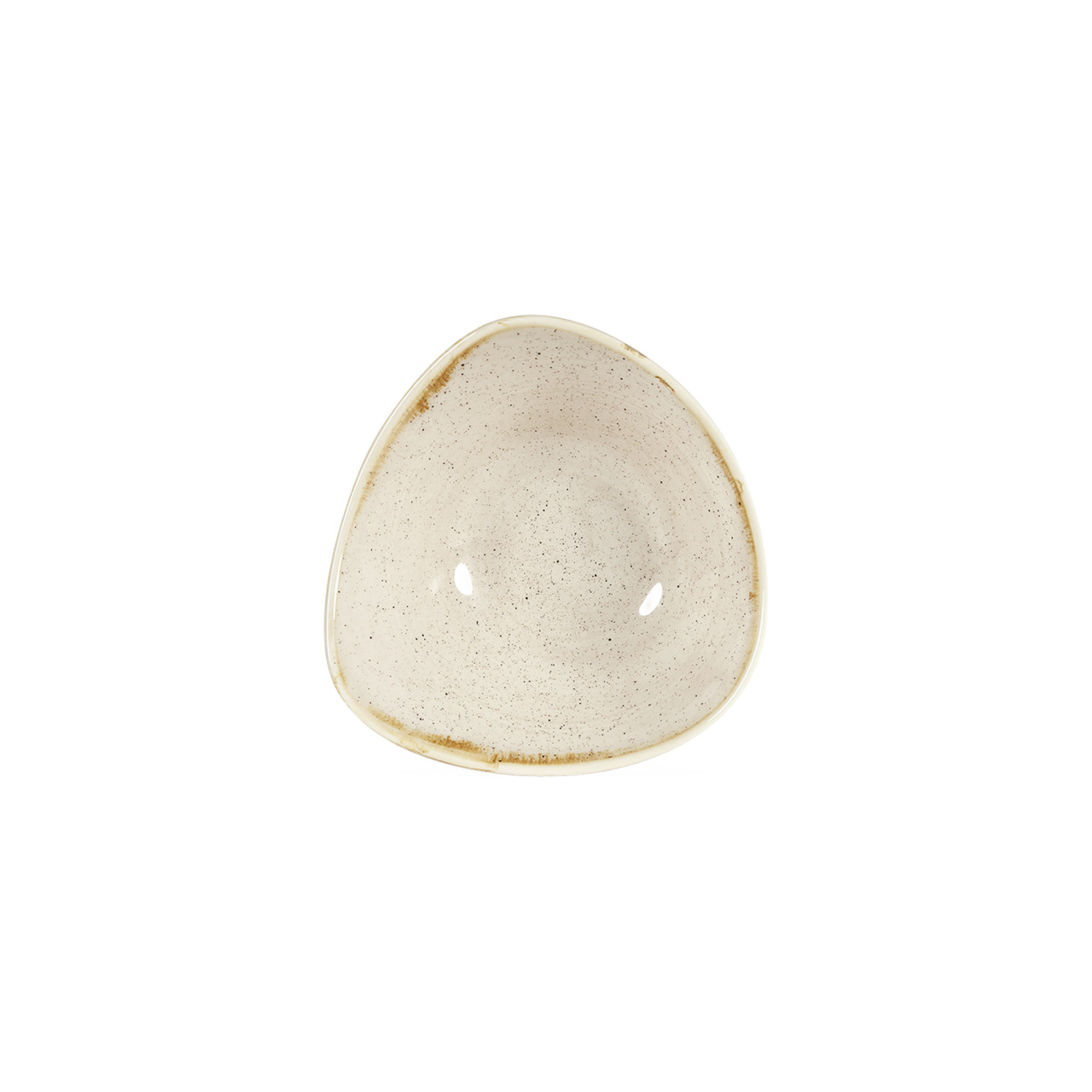 Stonecast, Bowl Lotus dreieckig ø 153 mm / 0,26 l Nutmeg Cream