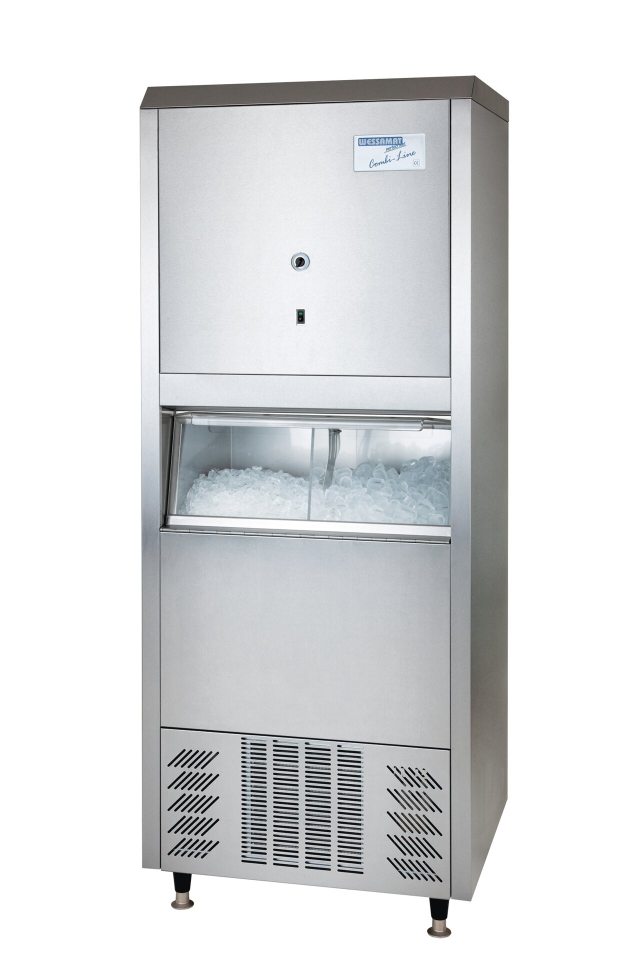 Eiswürfelbereiter W 80 ECL / 80,00 kg/24 h / 67,00 kg Vorrat / Luftkühlung