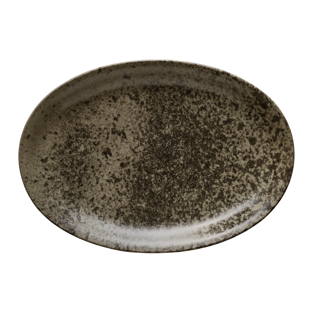 Sandstone, Platte oval 372 x 265 mm dark brown