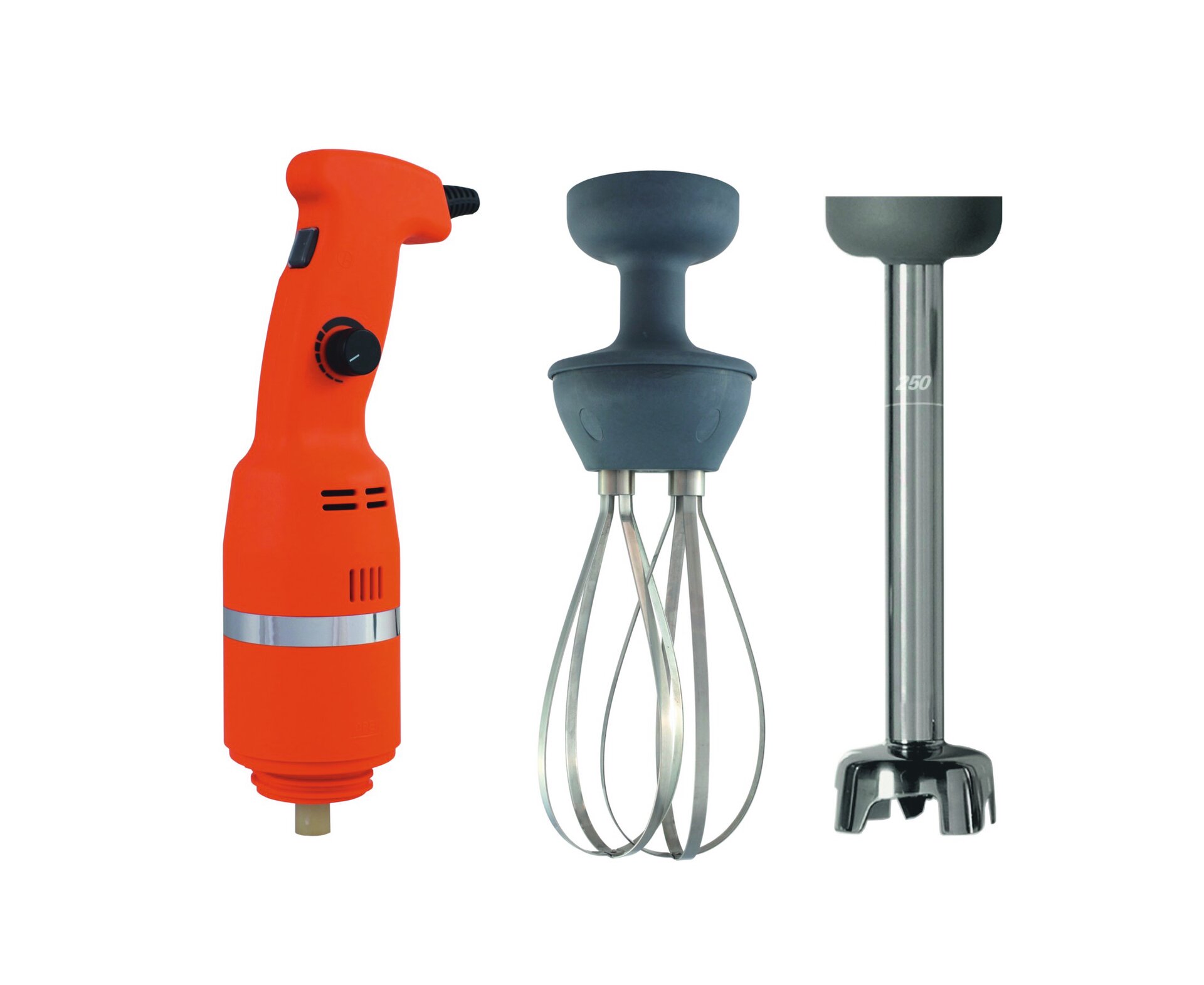 Handmixer mit 270 mm Mixstab und Schneebesen