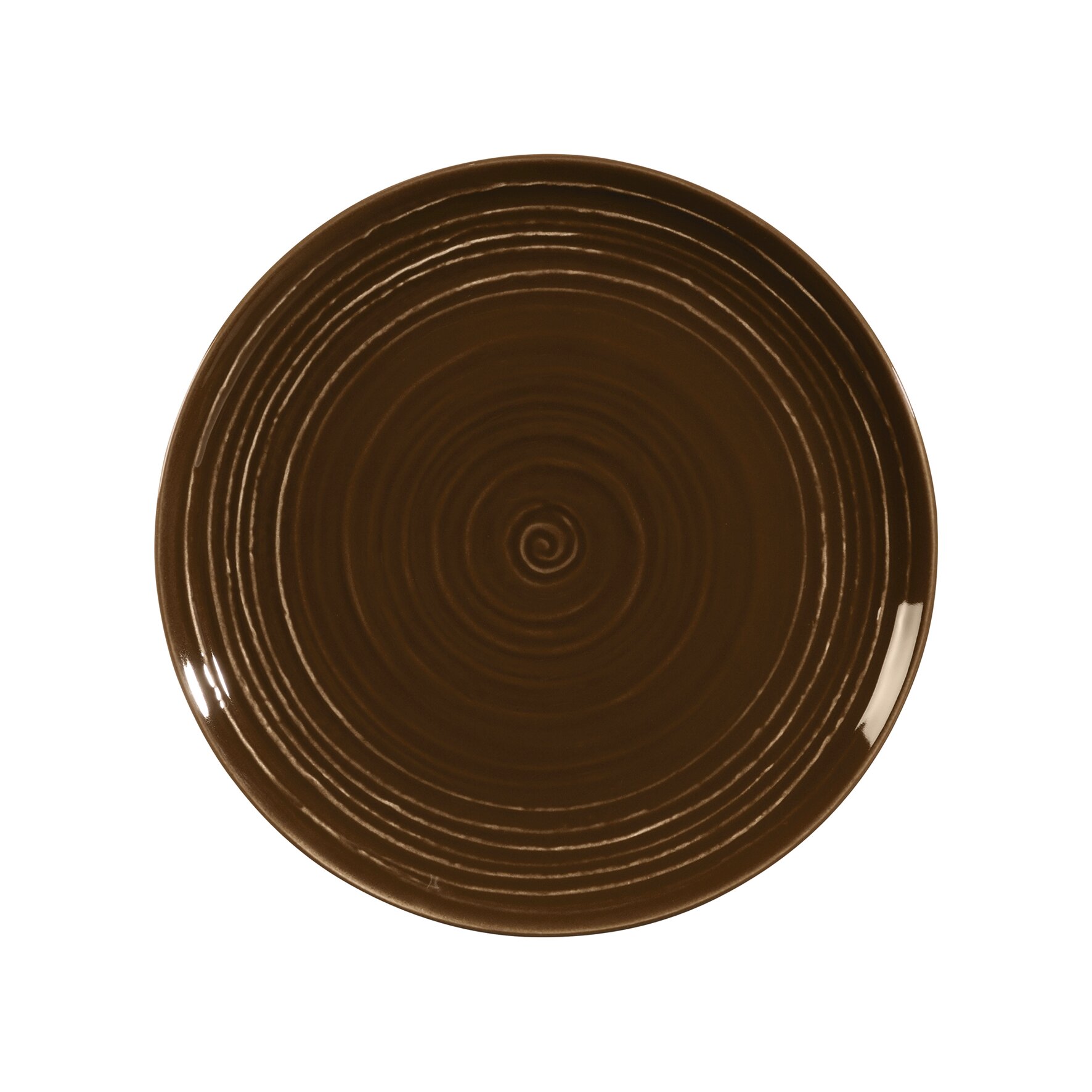 Terra, Frühstücksteller mit Relief ø 227 mm erdbraun