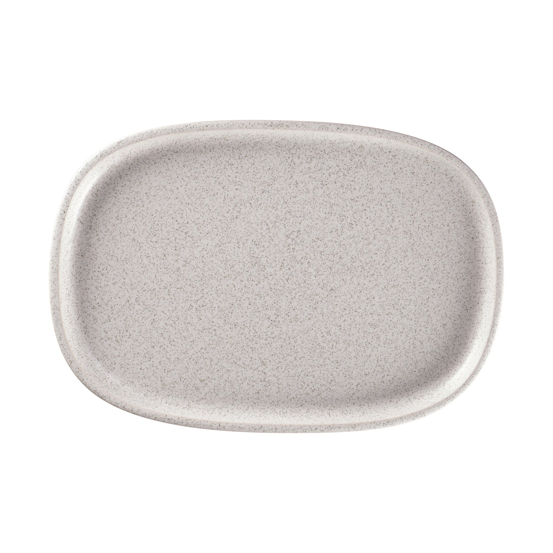 Ease, Platte oval flach 332 x 230 mm clay grey