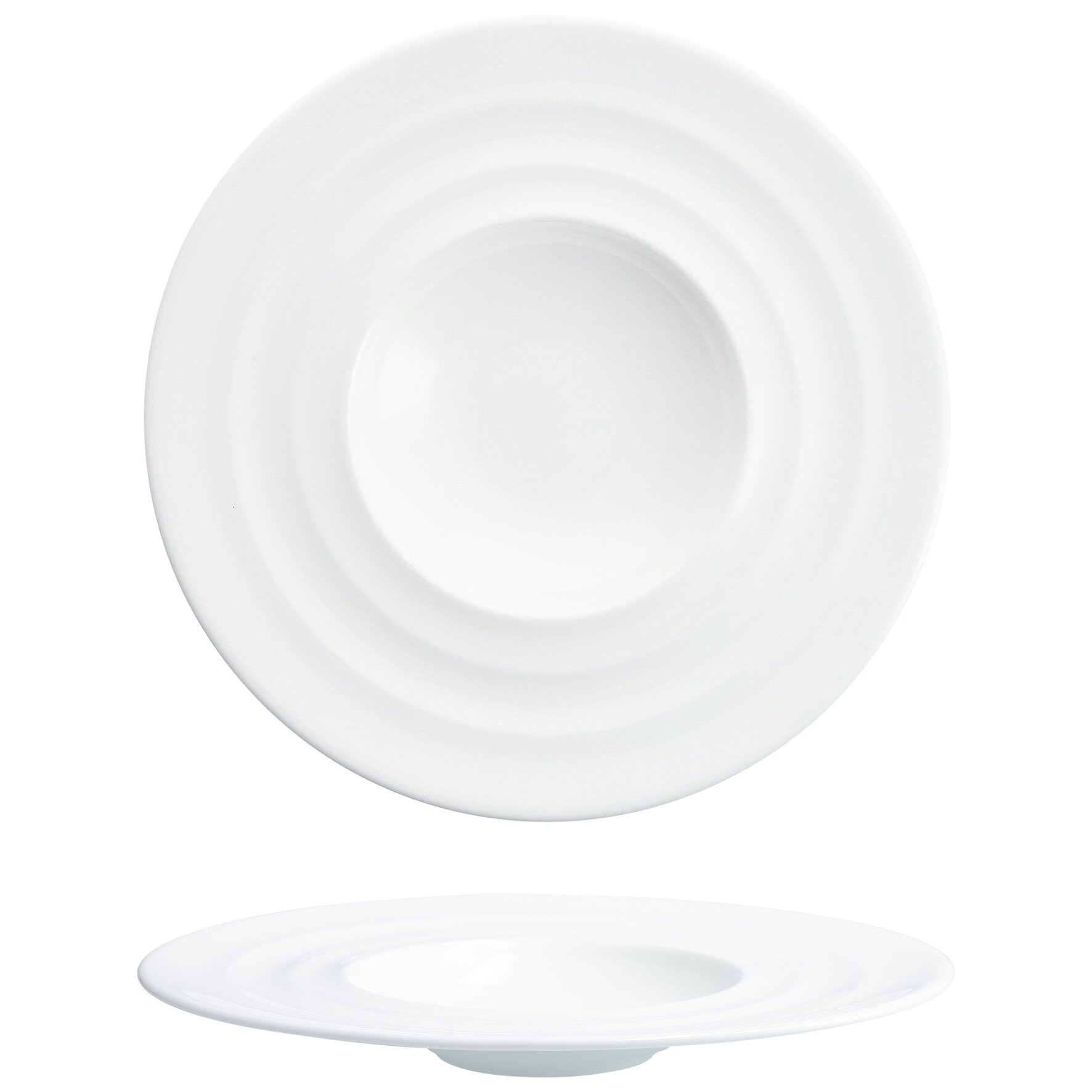 Cielo, Gourmetteller tief breite Fahne ø 300 mm / 0,29 l weiß