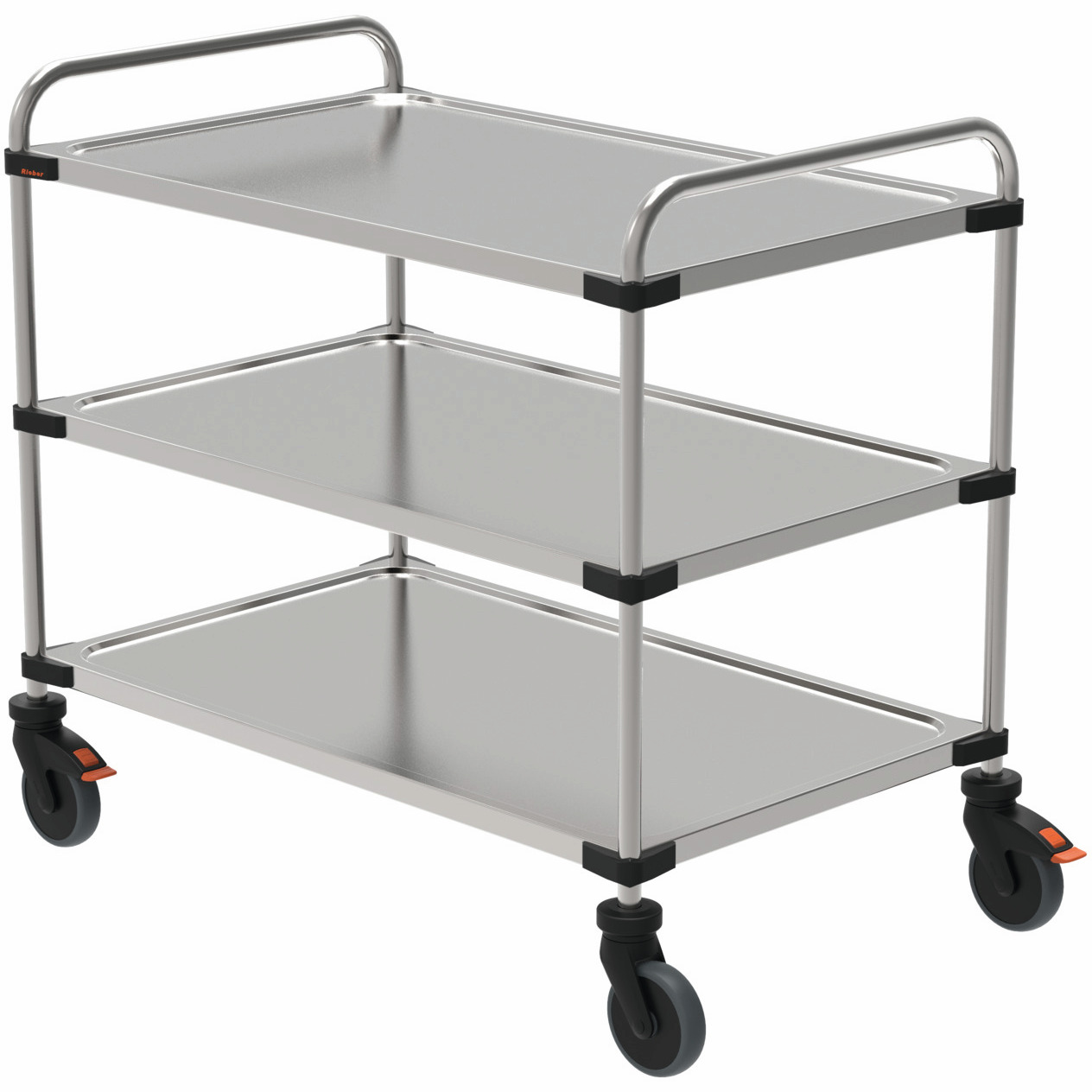 Servierwagen 3 Borden 1000 x 600 mm / Tragkraft 150 kg / 1070 x 670 x 950 mm