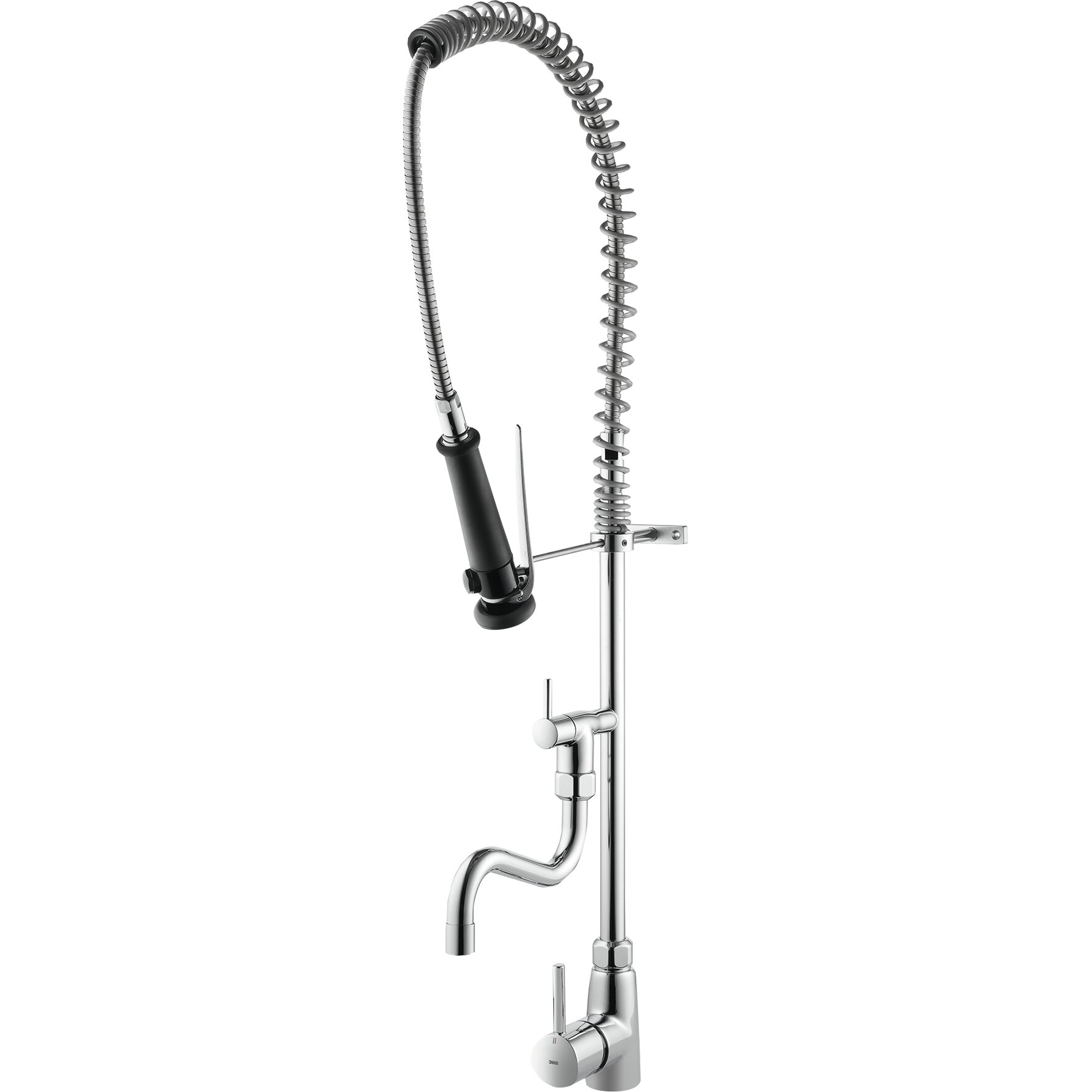 Gastro Geschirrbrause 3/4" mit Auslauf A 200, B 270 ganzchrom