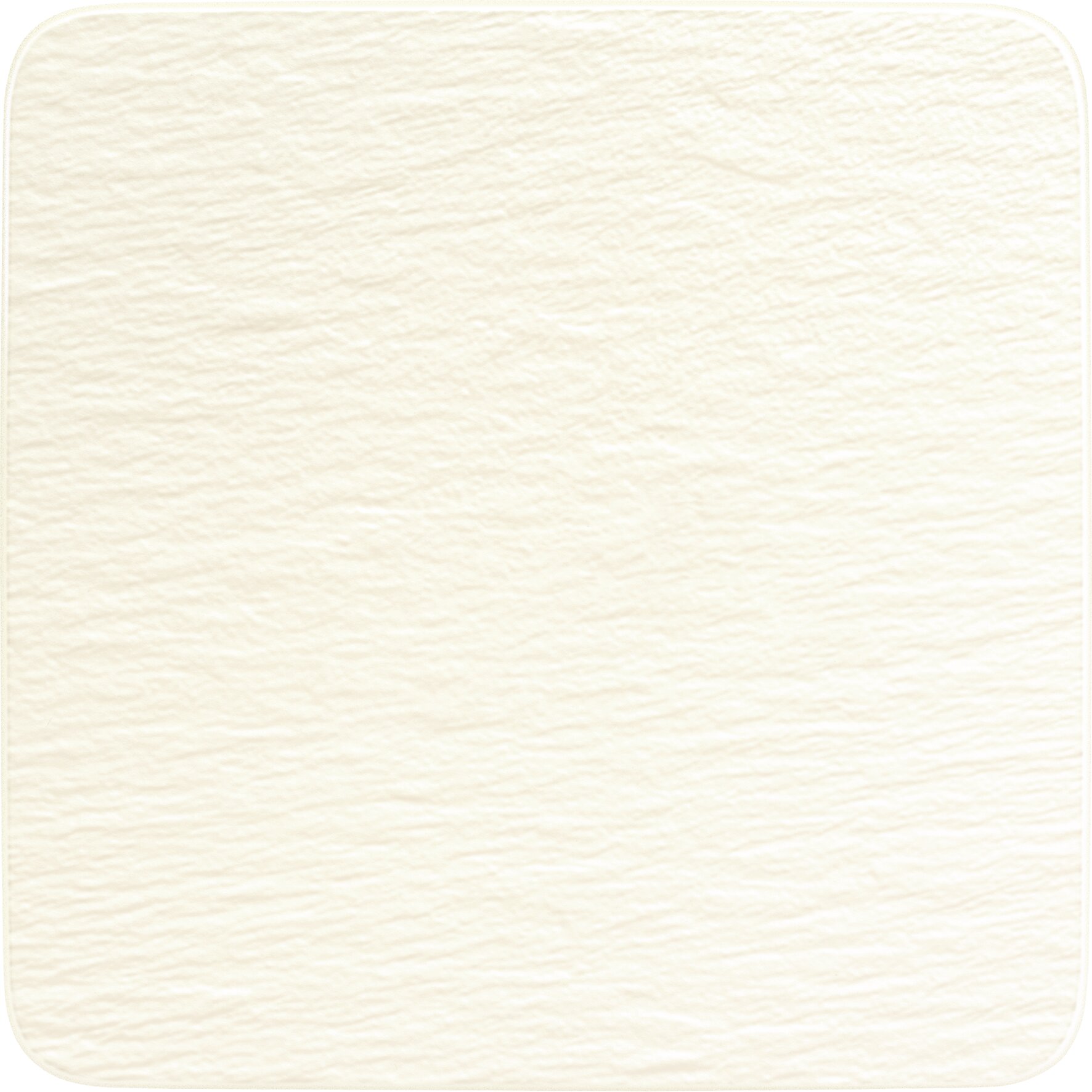 The Rock White Glacier, Platte quadratisch 320 x 320 mm weiß