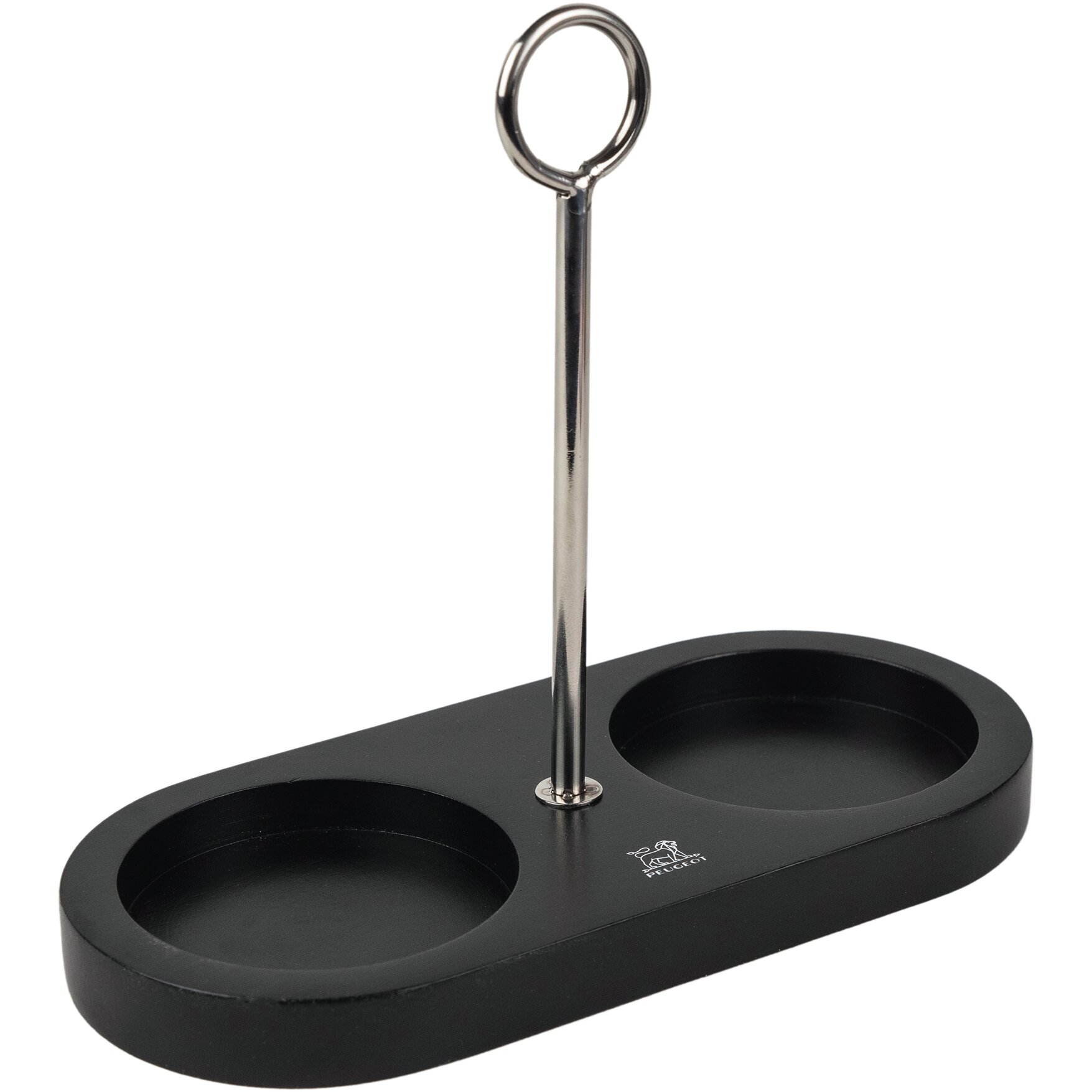 Linéa, Menage mit Griff Bambus schwarz matt