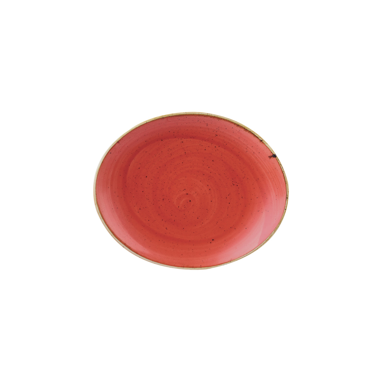 Stonecast, Coupeteller Orbit oval 192 x 160 mm Berry Red