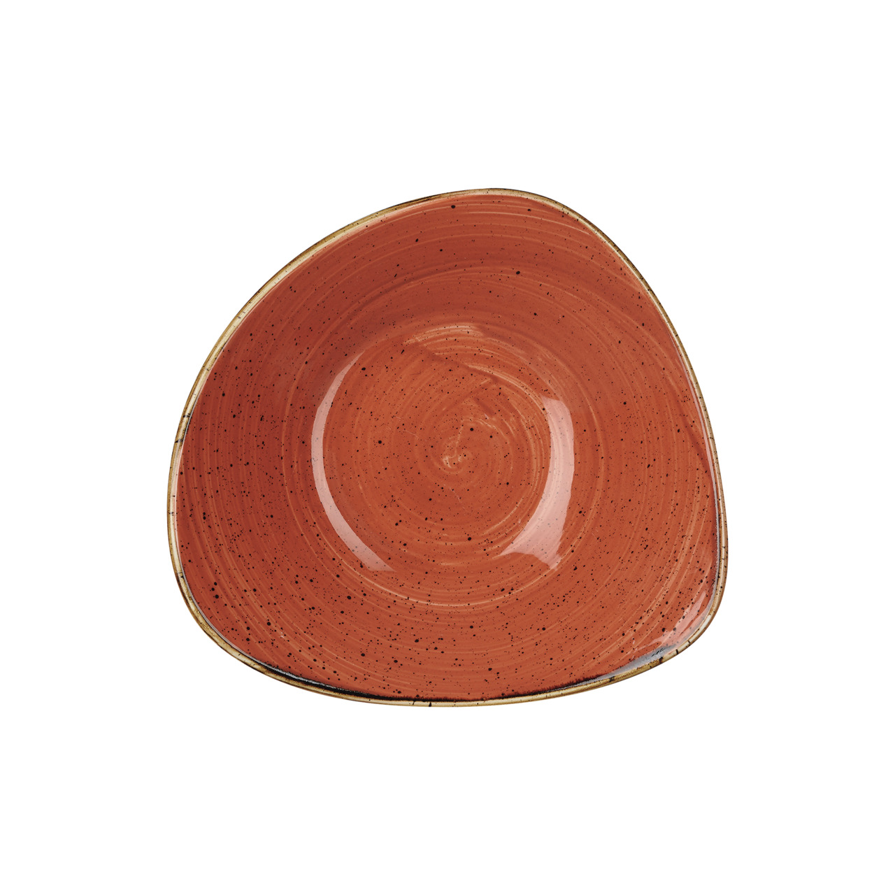 Stonecast, Bowl Lotus dreieckig 235 mm / 0,60 l Spiced Orange