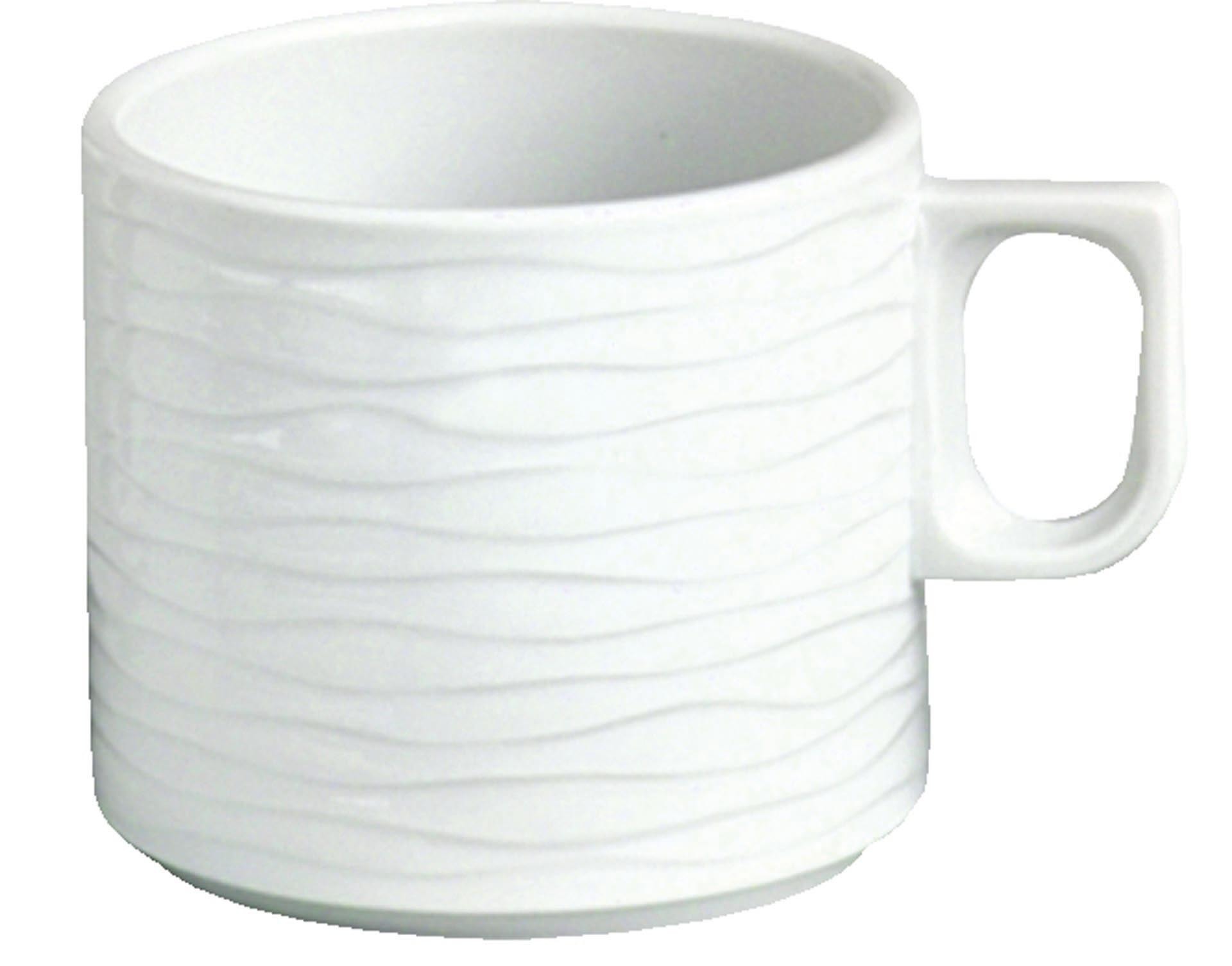 Kaffeetasse "curved" Hotelporzellan