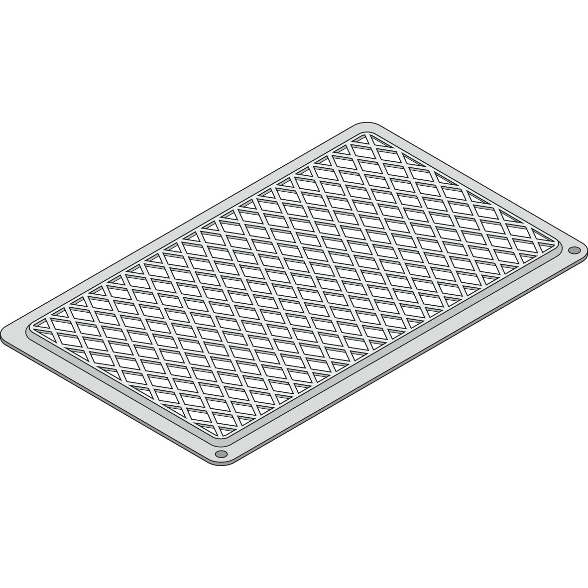 Kreuz- und Streifen-Grillrost GN 1/2 / 325 x 265 mm / TriLax