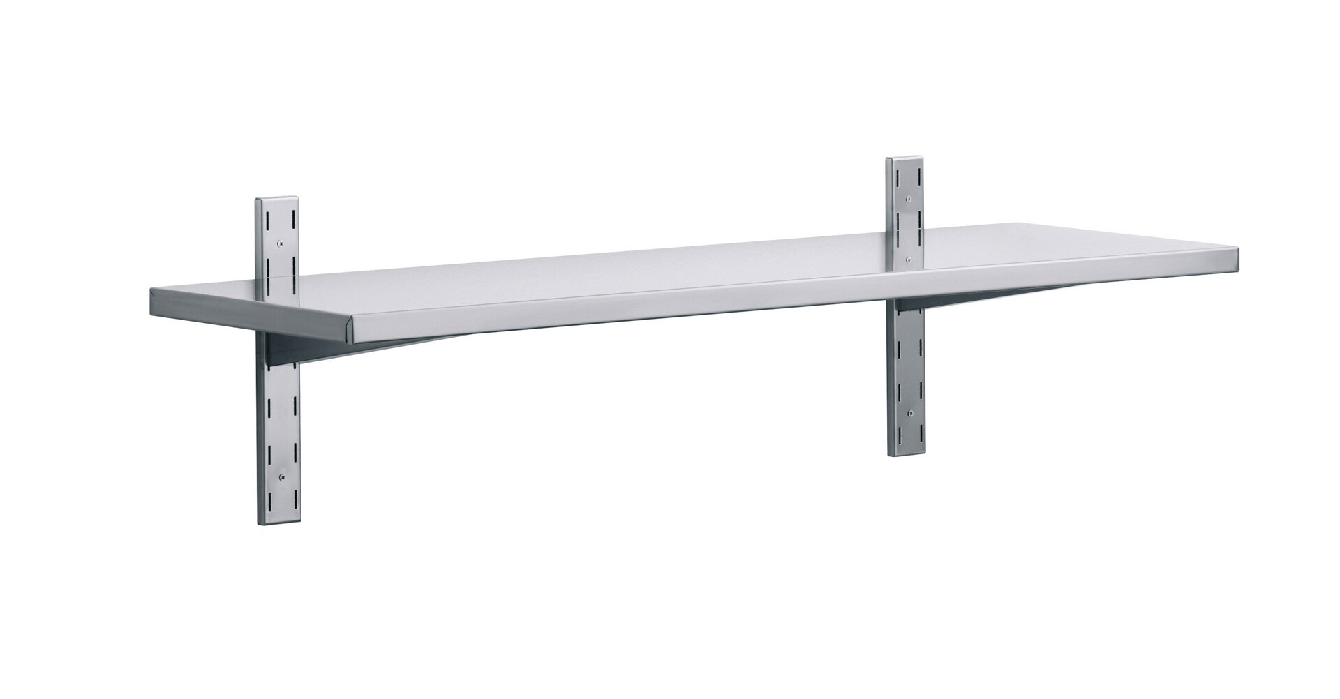 1 Wandbord mit Wandkonsolen 20 mm Aufkantung 1800 x 300 x 350 mm