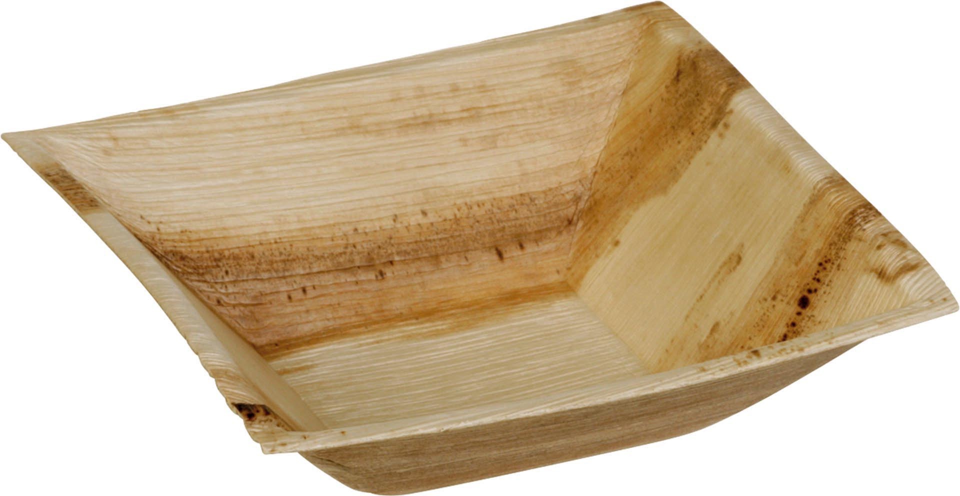 Schale / Teller quadratisch "Palmblatt" tief