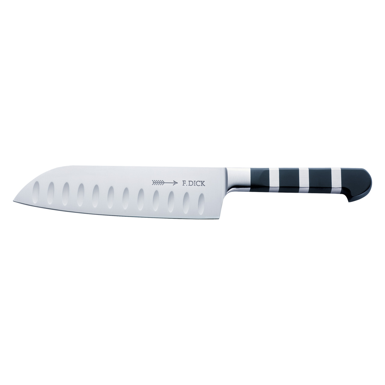 1905, Santoku Klingenlänge 180 mm mit Kullenschliff