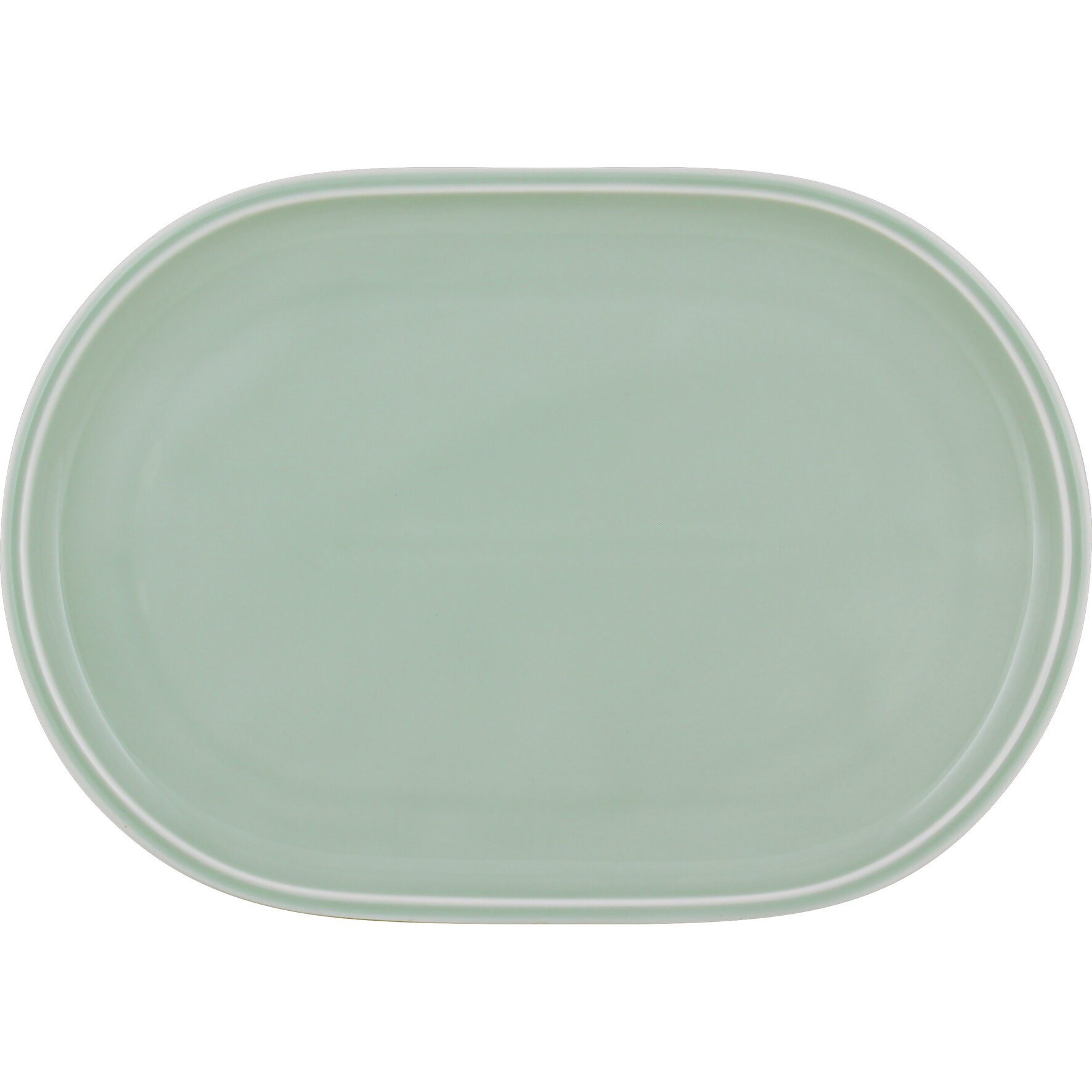 Shiro Glaze Frost, Coupplatte oval 360 x 235 mm