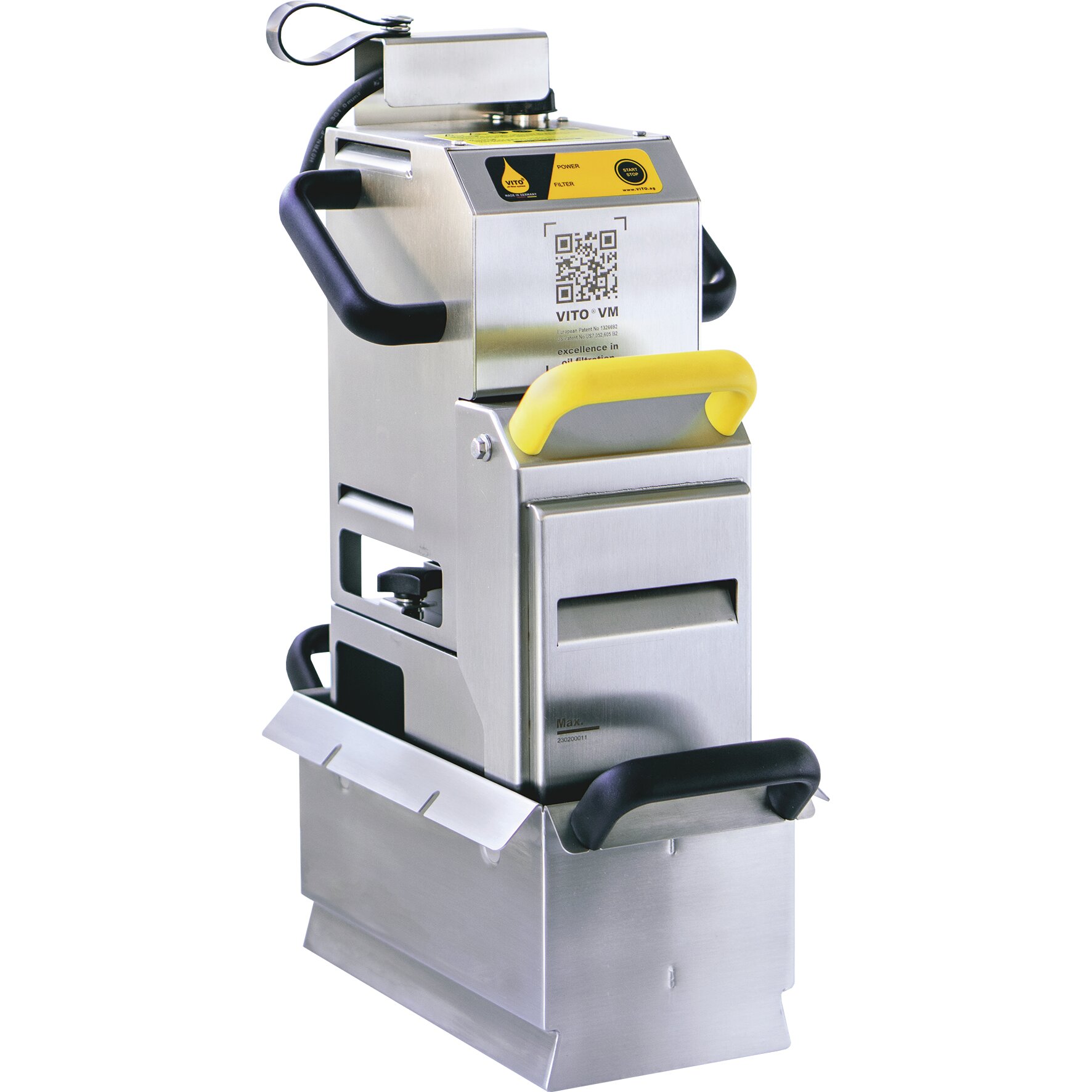 Frittierölfilter Vito VM / Leistung bis zu 60,00 l/min. /Sogtiefe: 350 mm