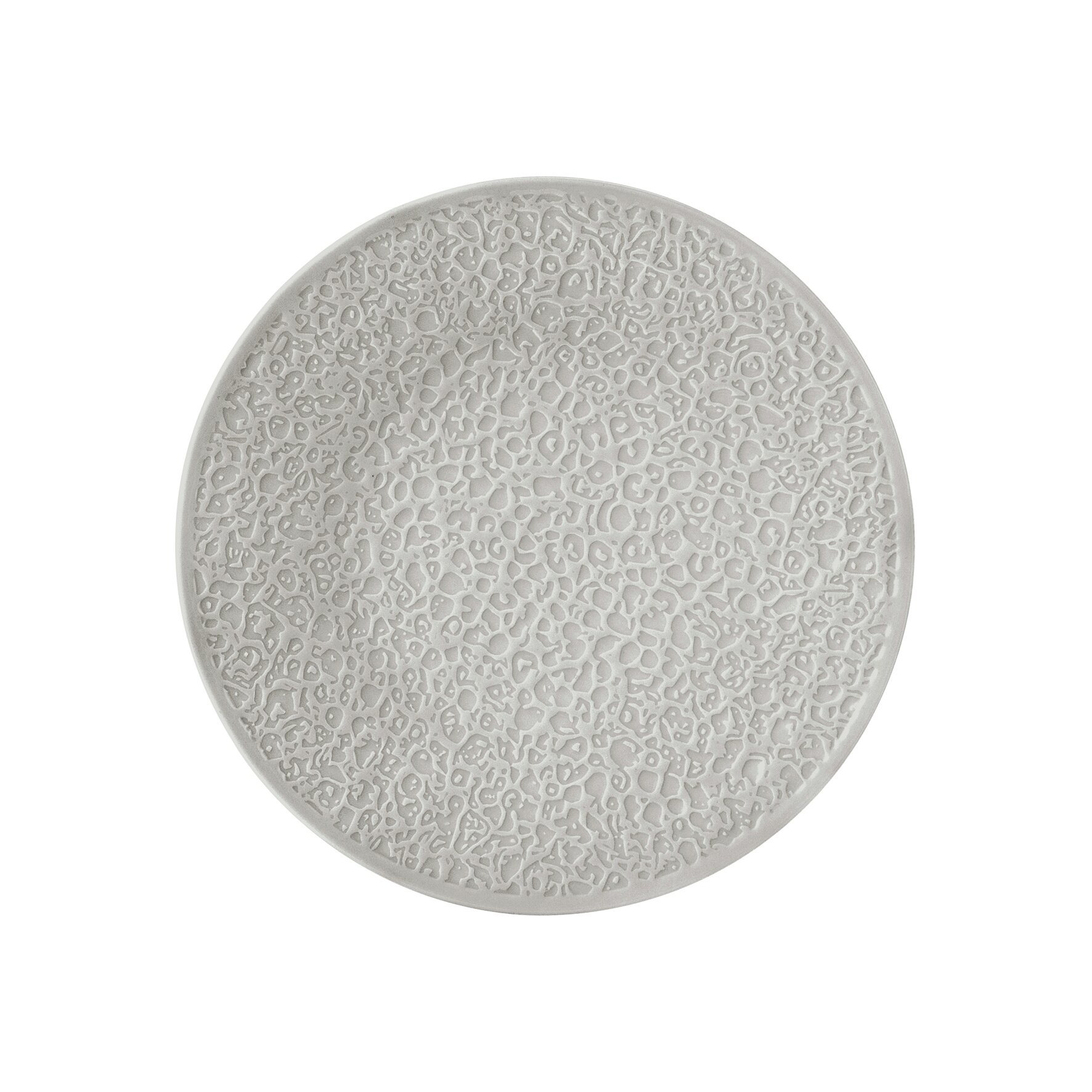 Nori, Teller flach mit Relief ø 215 mm silbergrau