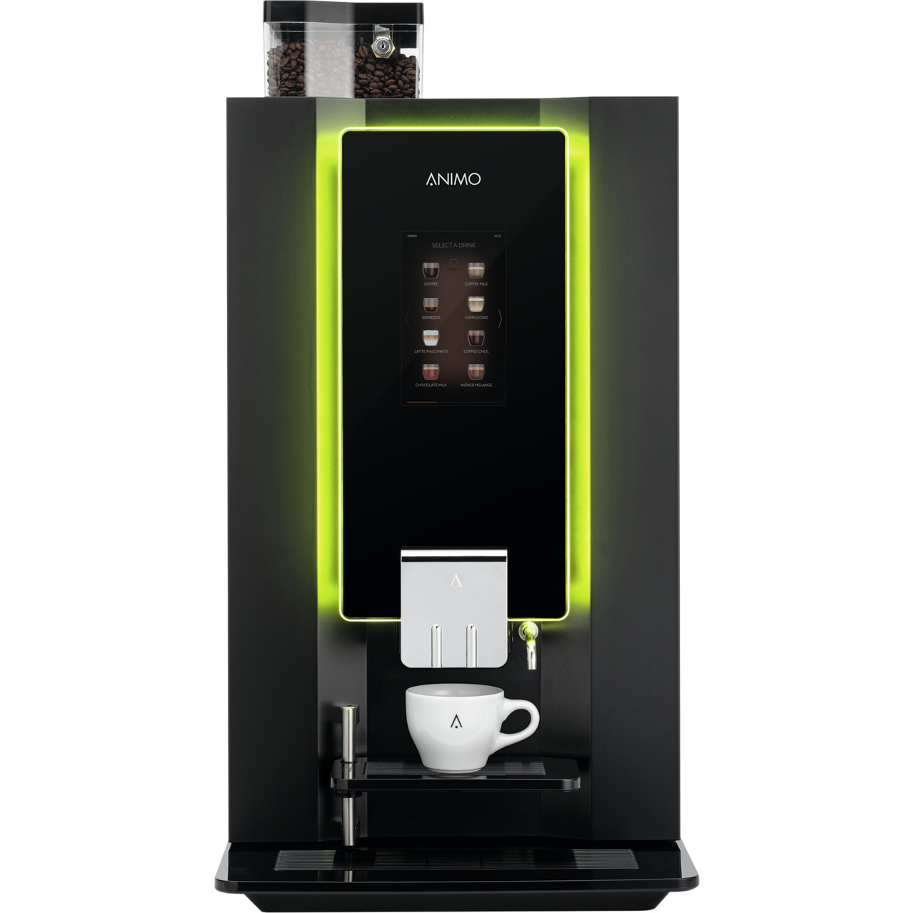 Kaffeevollautomat 2 x 1,60 l / OptiBean 3 XL Touch / schwarz