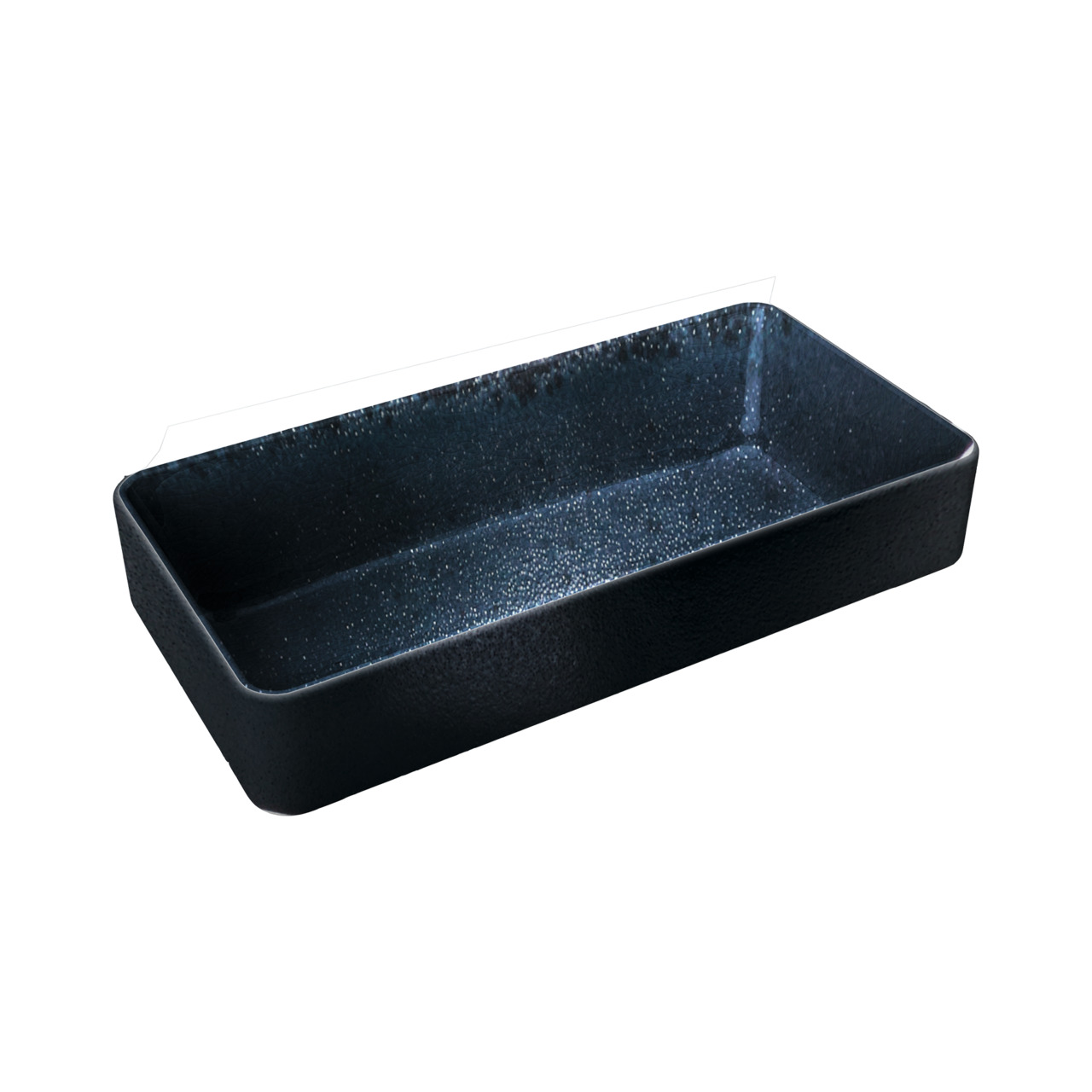 Nara, Schale tief eckig 180 x 90 mm / 0,42 l schwarz