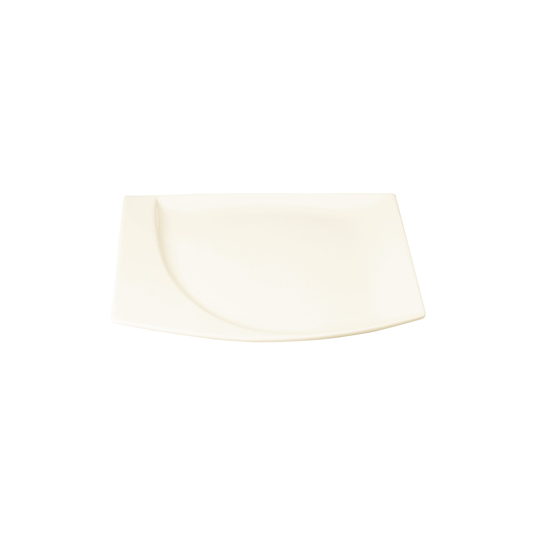 Mazza, Teller flach quadratisch 320 x 290 mm creme