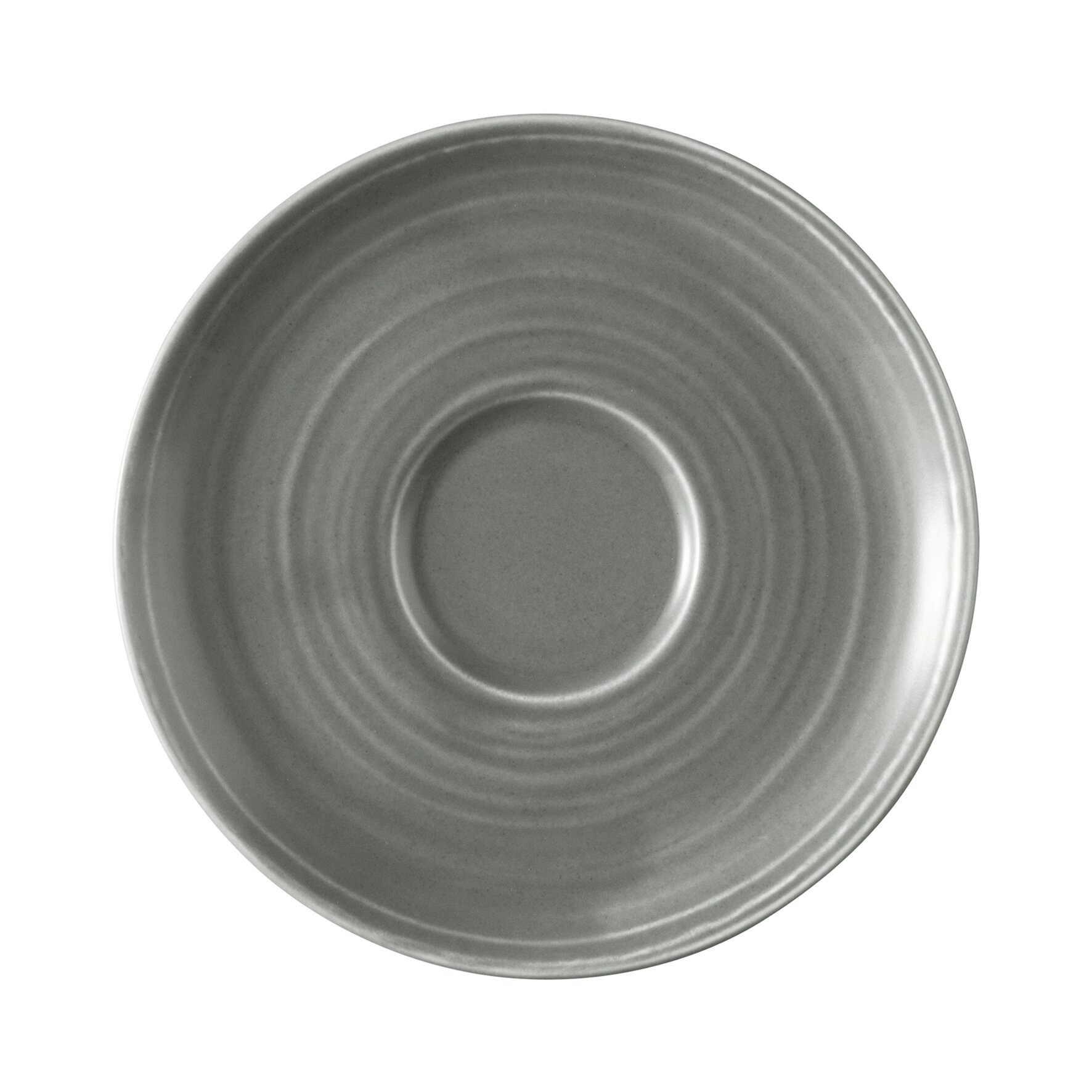 Terra, Kombi-Untertasse mit Relief ø 161 mm perlgrau