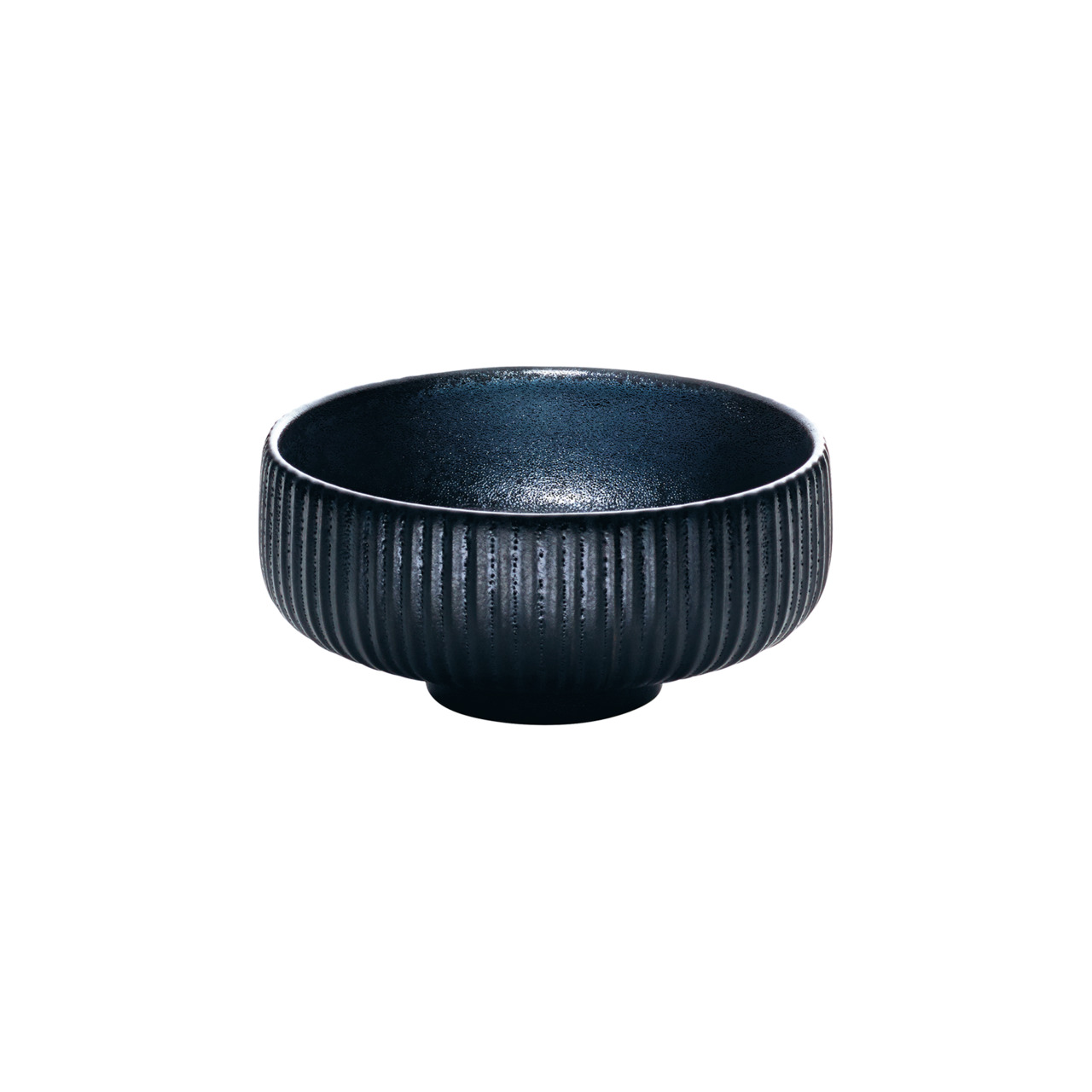 Nara, Bowl rund Relief ø 120 mm / 0,33 l schwarz
