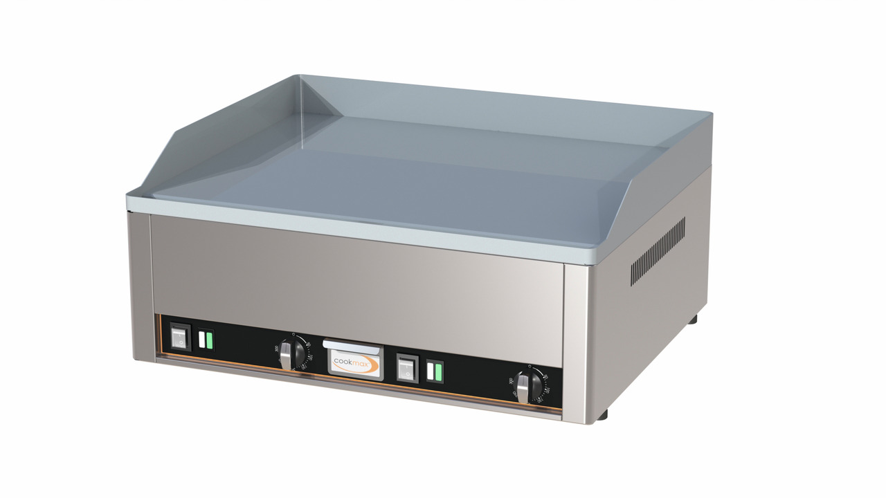 Elektro-Grillplatte glatt 2 Heizzonen 660 x 540 x 220 mm