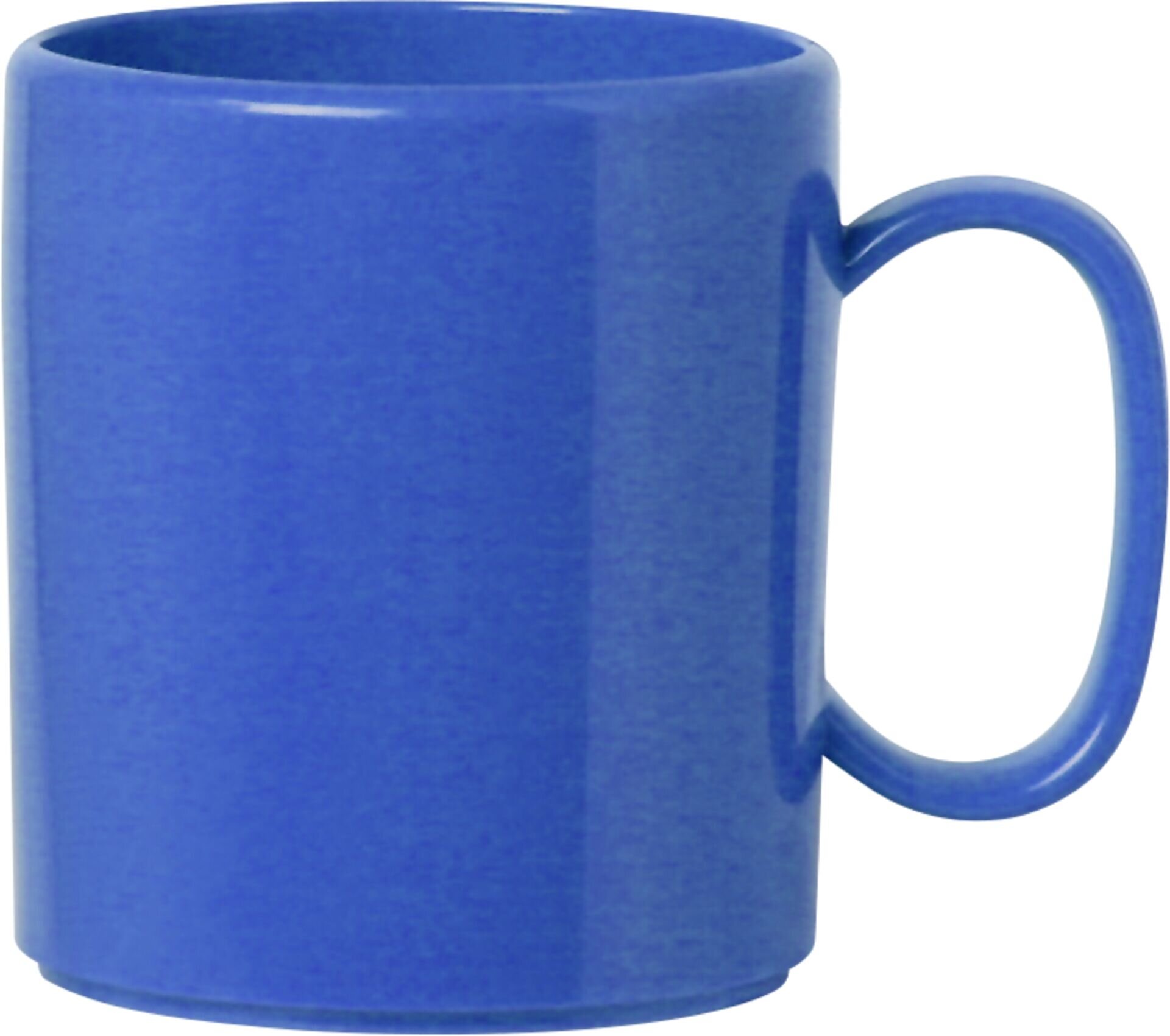 Becher "Colour" mit Henkel blau