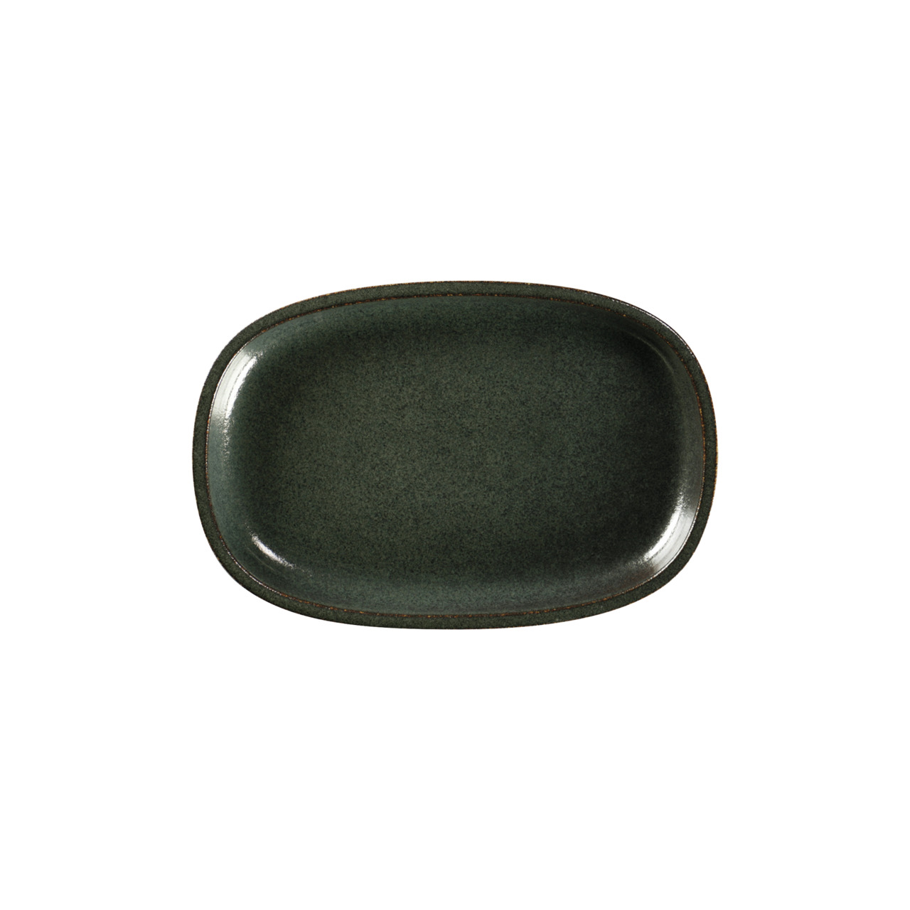 Ease, Platte oval flach 230 x 150 mm caldera green