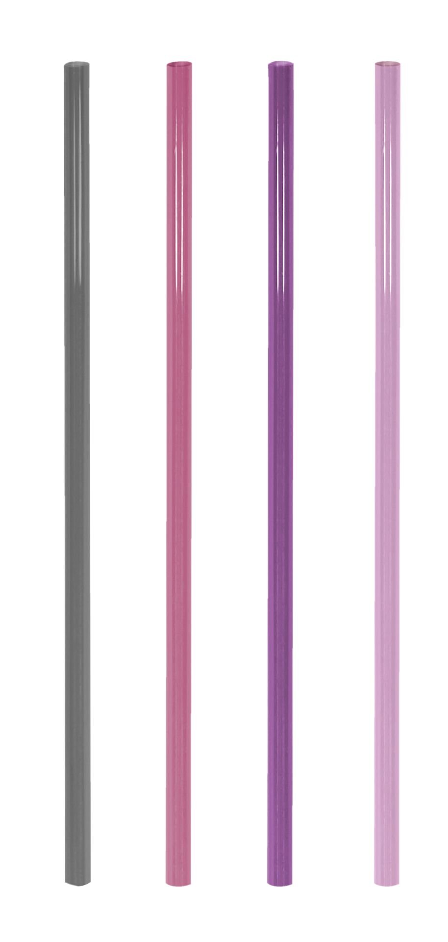 Trinkhalme aus Hartplastik Jumbo "Wild Berry"