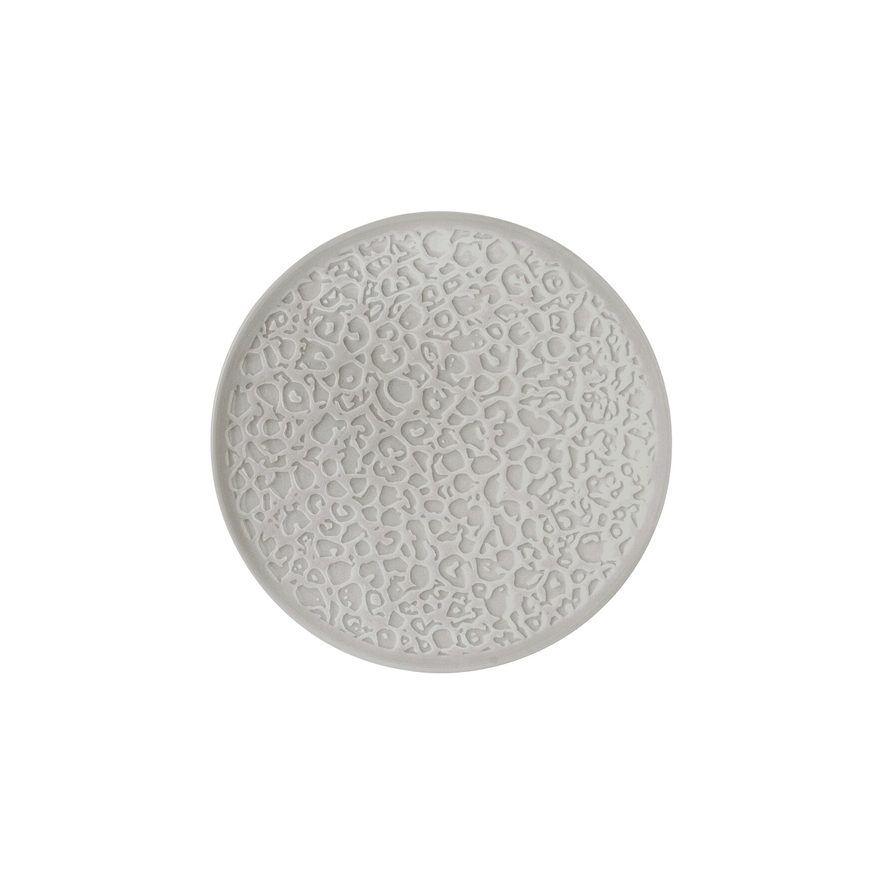 Nori, Teller flach mit Relief ø 166 mm silbergrau