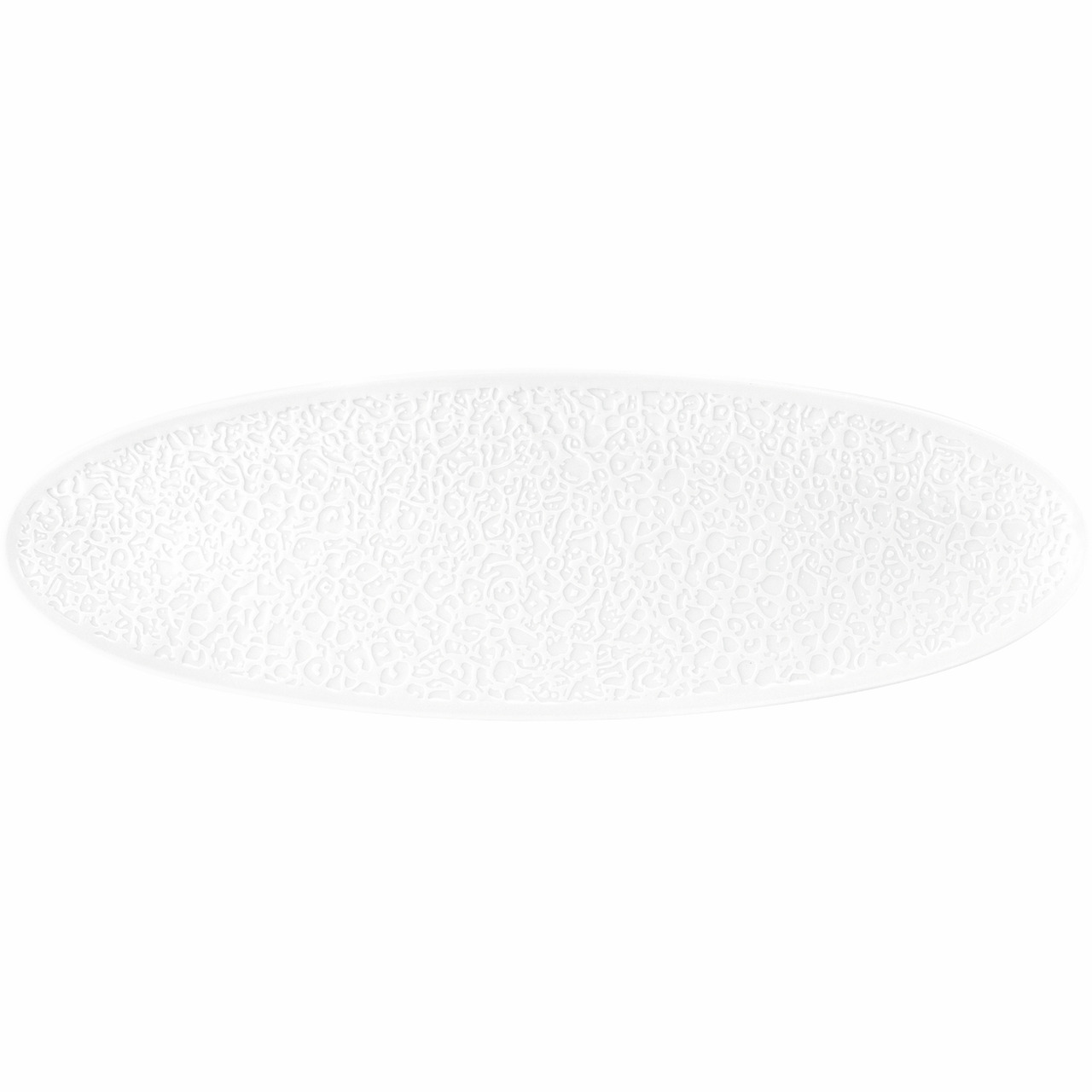 Nori, Coupplatte 443 x 144 mm Vollrelief weiß