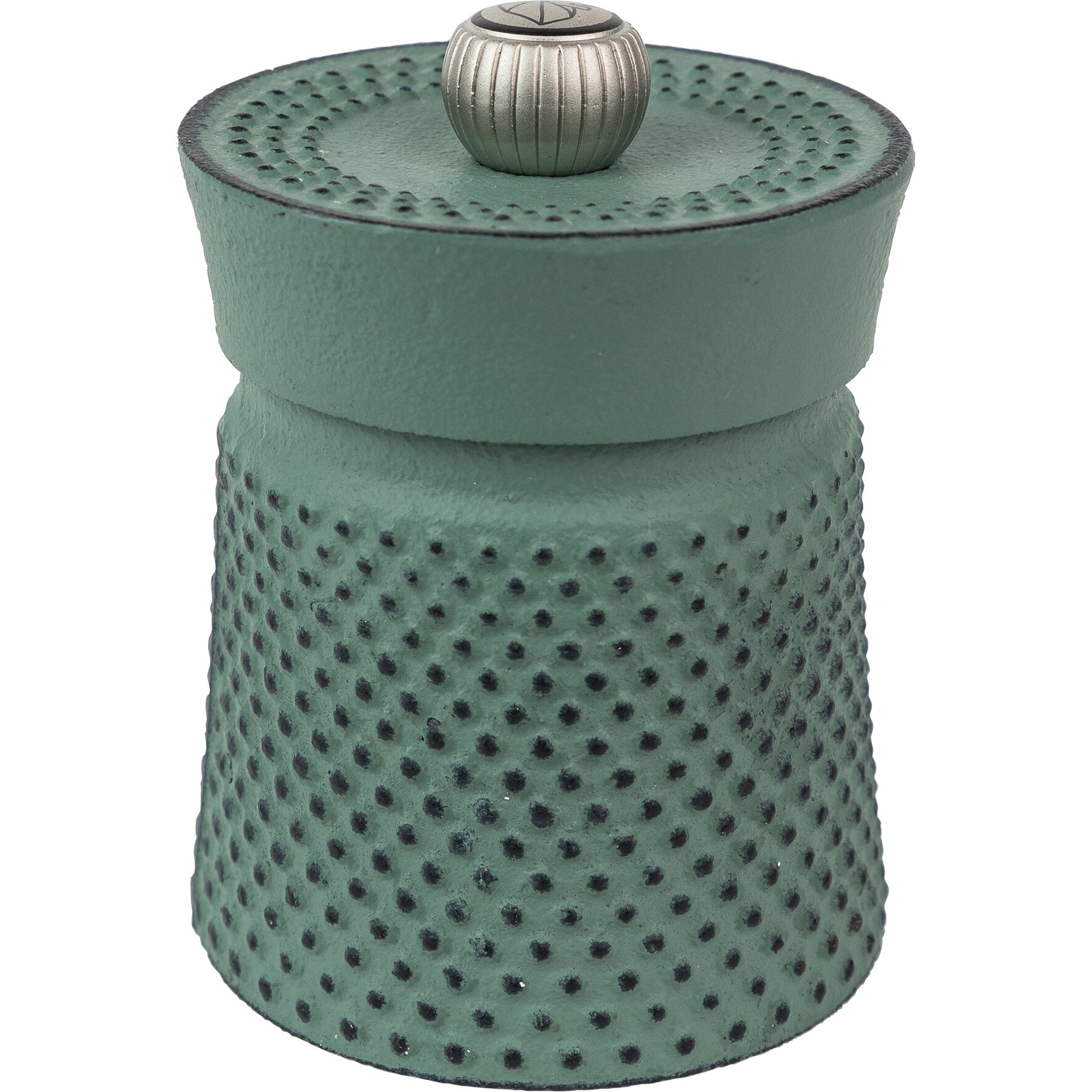 Bali, Pfeffermühle 80 mm Gusseisen grün 